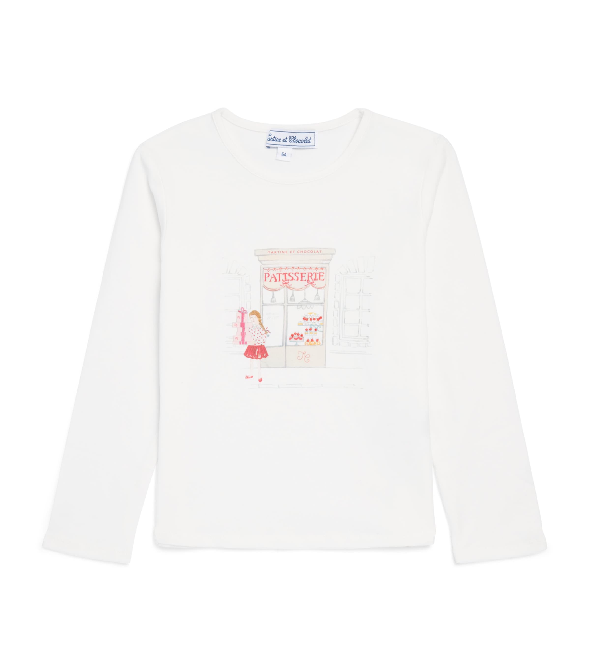 Tartine et Chocolat Stretch-Cotton Patisserie Print Long-Sleeve T-Shirt (2-14 Years)