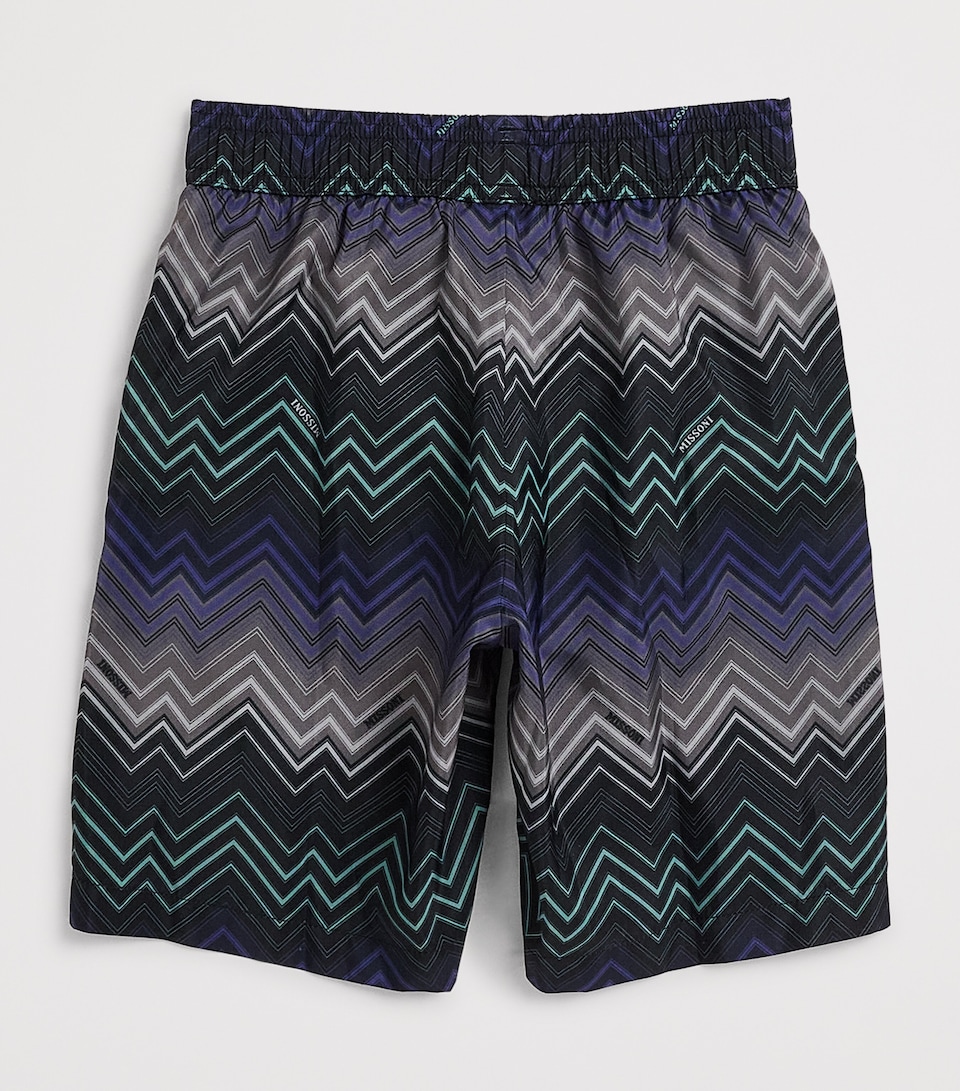 Missoni Kids Zigzag Swim Shorts (4-14 Years) Blu/multicolor