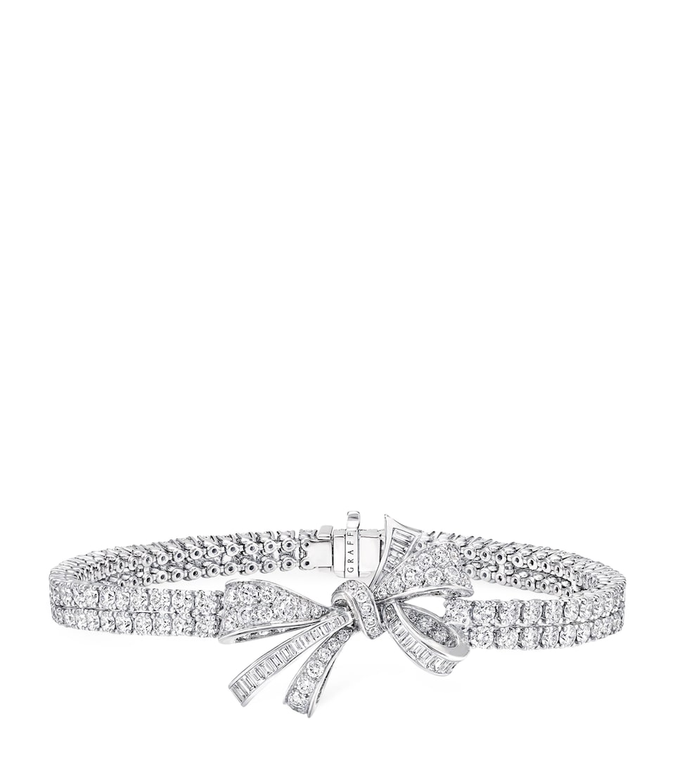 White Gold and Diamond Tilda's Bow Bracelet