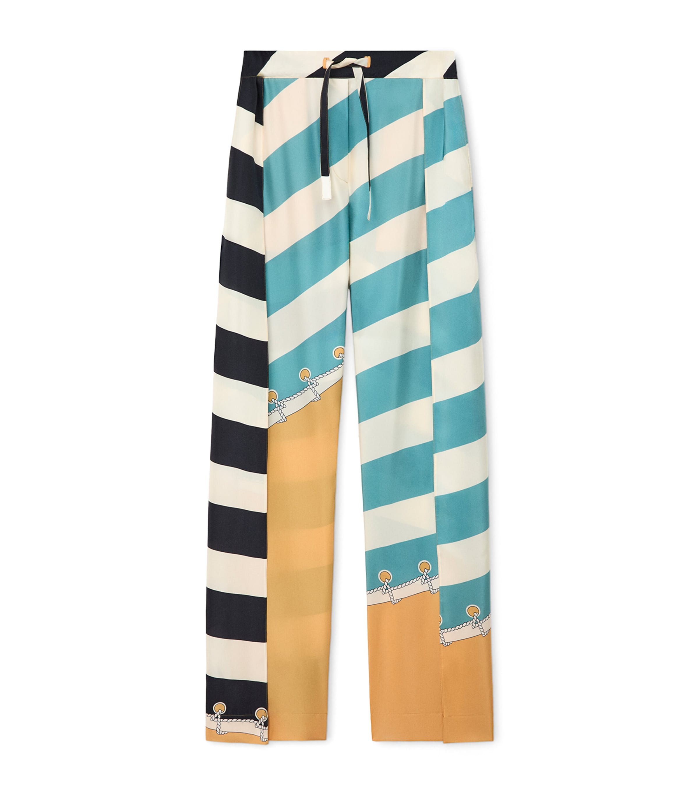 Silk Printed Trousers