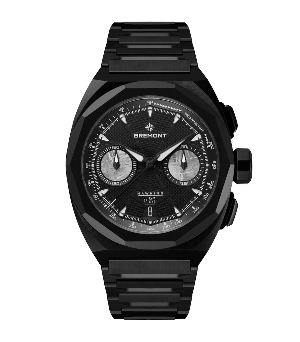 Bremont Stainless Steel Supernova Hawking Chronograph Watch 41mm Black