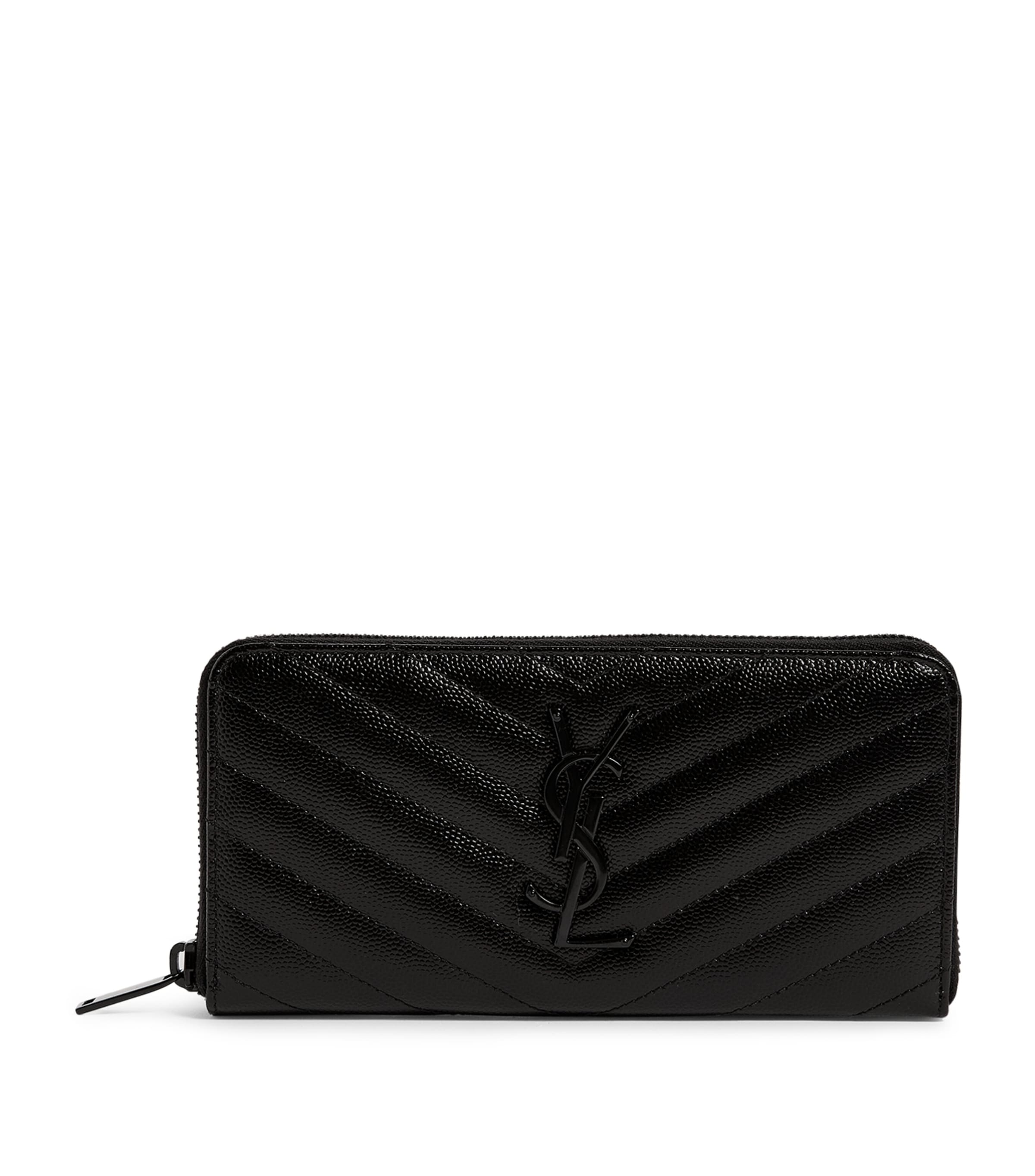【送料&関税込】Saint Laurent Wallet Saint Laurent YSL Monogram Leather Flap Wallet () IFCHIC.COM
