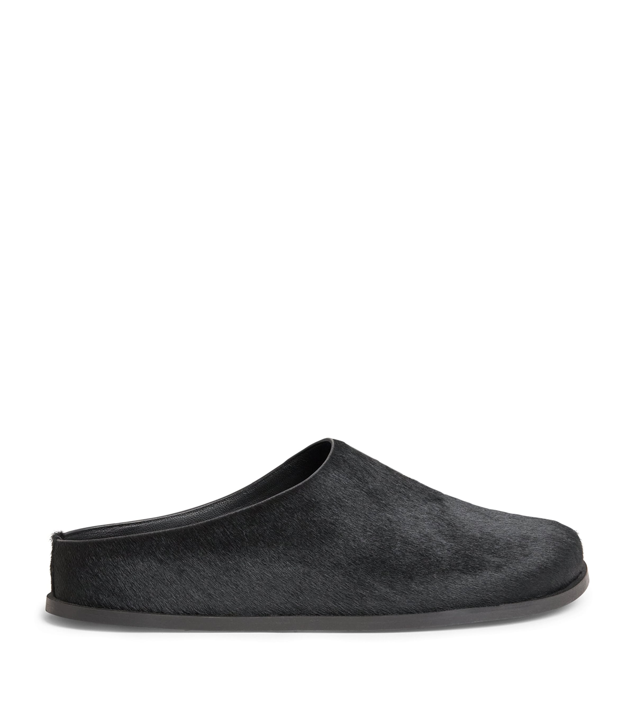 A.EMERY Cow Hair Lou Clogs Black Hair On