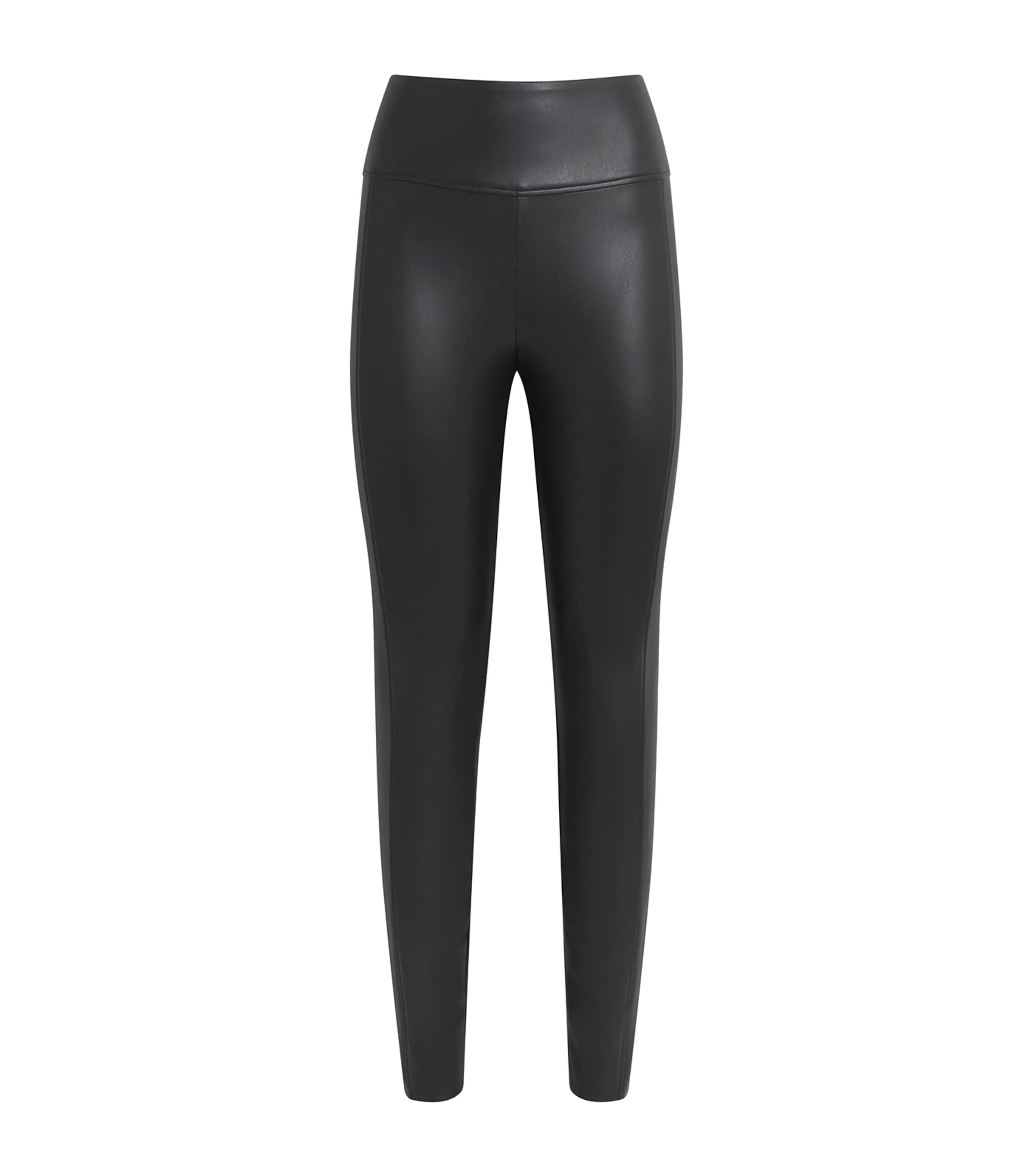 Wolford Womens Faux Leather Edie Leggings Black