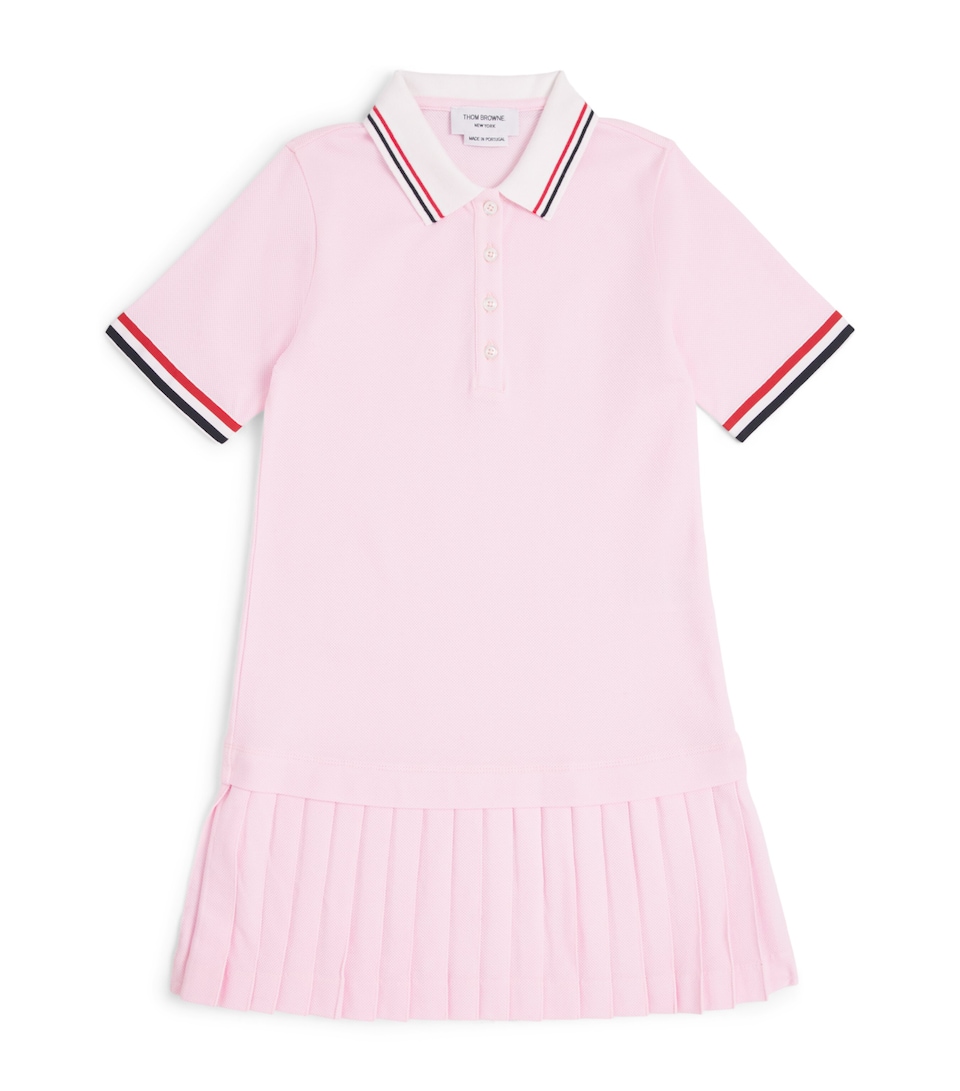 Cotton Pleated Polo Dress (2-12 Years)