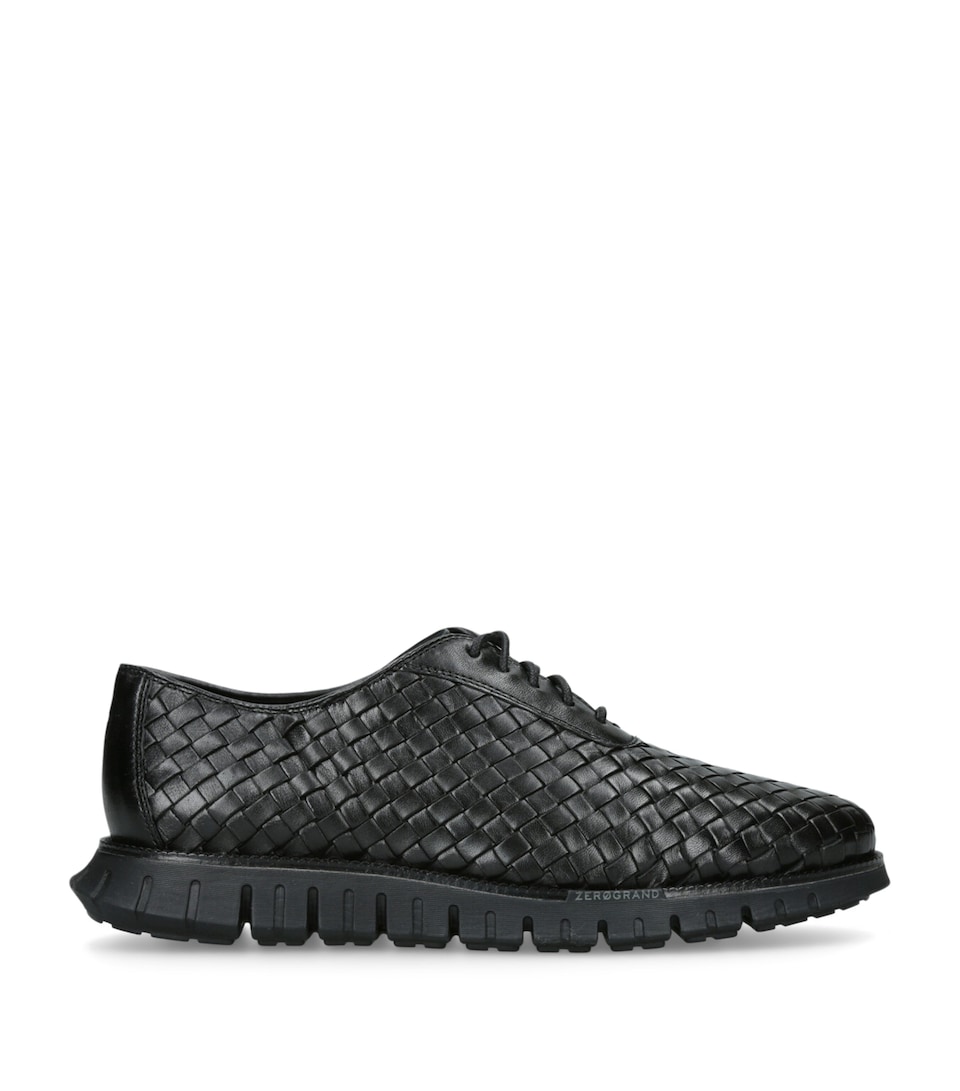 Woven Leather ZerØGrand Oxford Sneakers