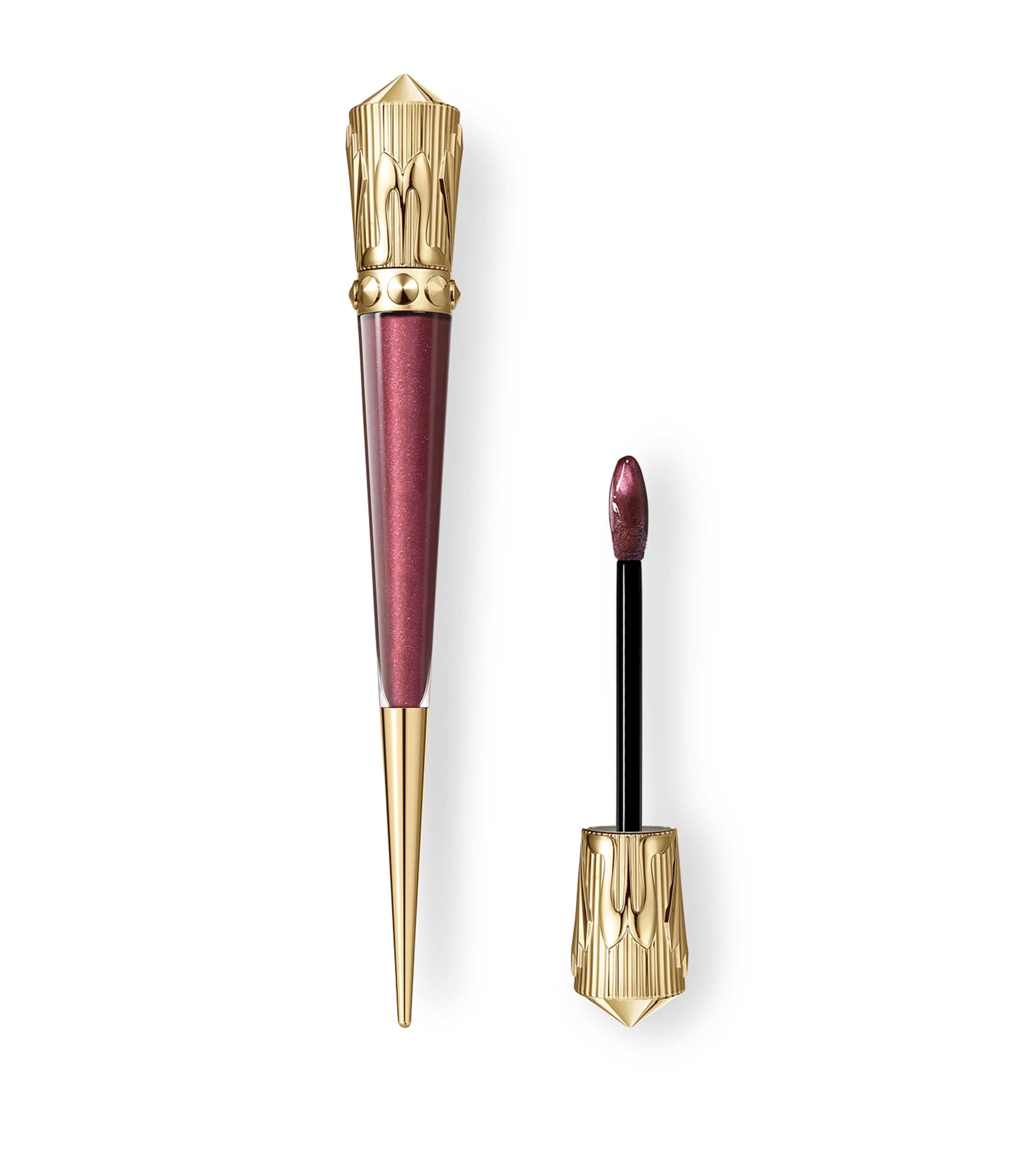 Christian Louboutin Rouge Stiletto Glossy Shine Vinyl Lip Gloss Mauve Heat
