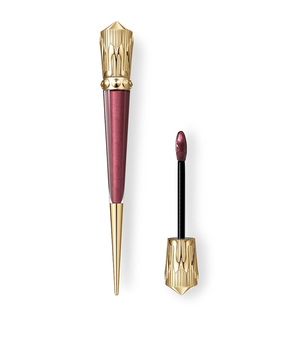 Christian Louboutin Rouge Stiletto Glossy Shine Vinyl Lip Gloss Mauve Heat