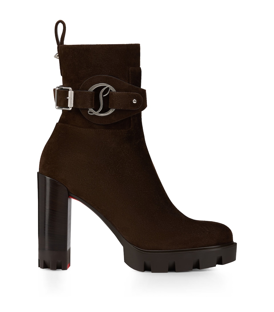 Christian Louboutin Dianouchette Lug Suede Ankle Boots 100