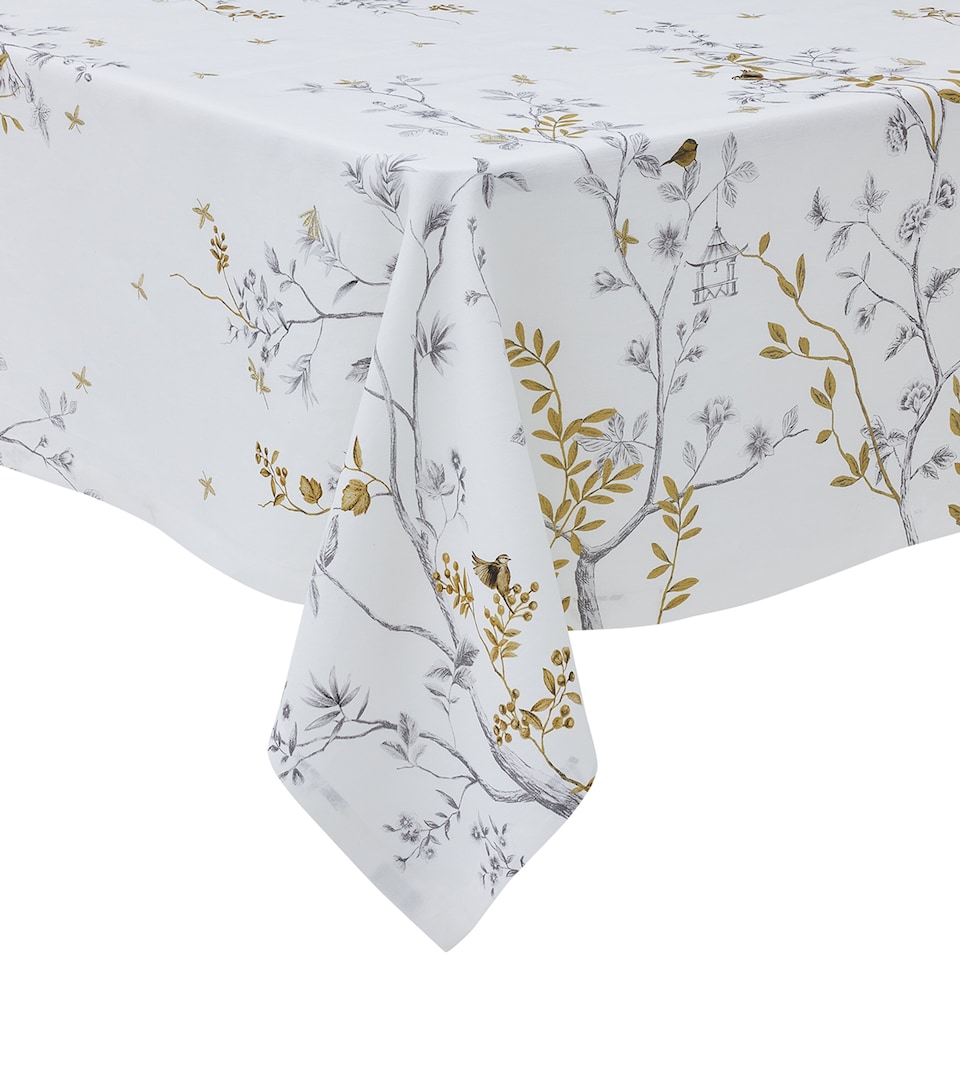 Linen Botanical Tablecloth (170cm x 380cm)