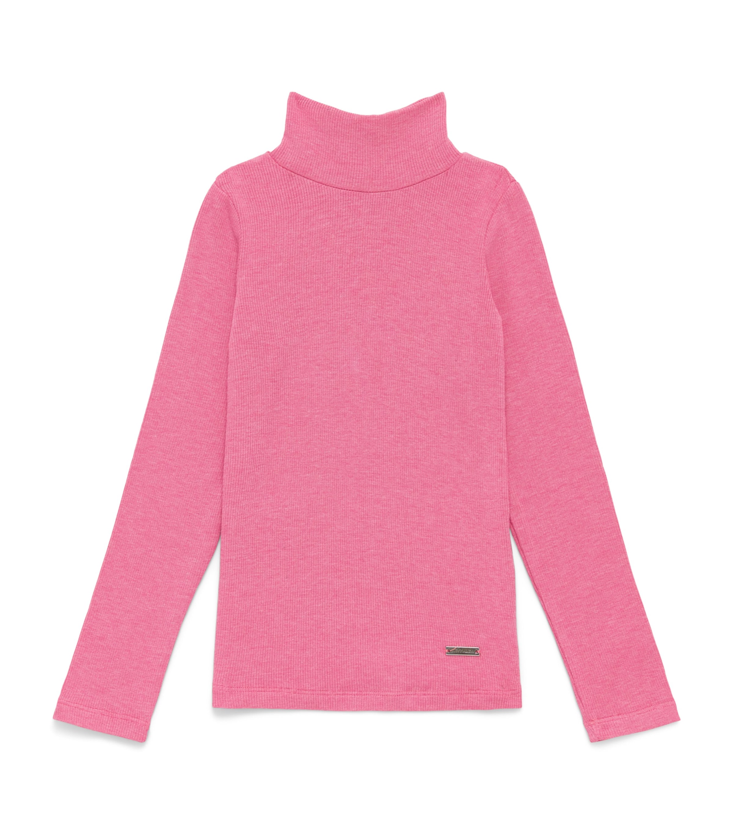 Monnalisa Ribbed Rollneck Top (2-12 Years) Rose Violet
