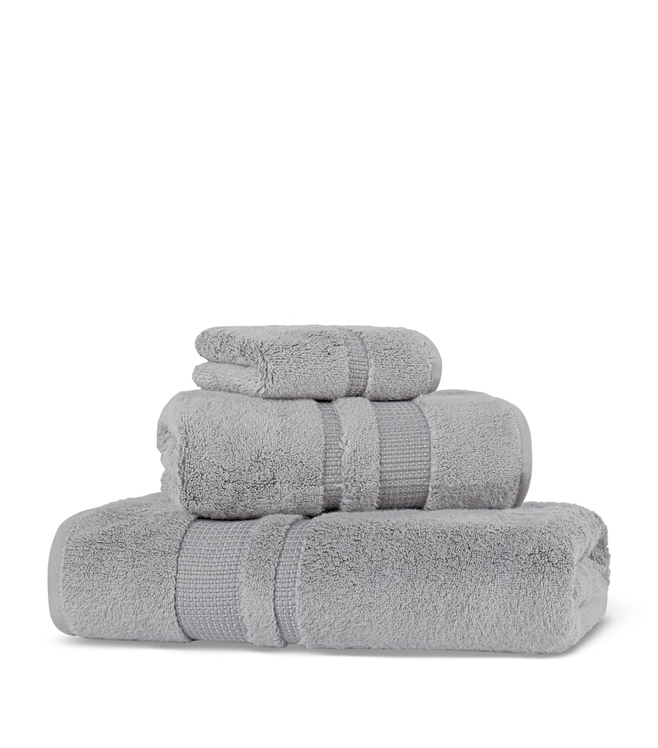 Hamam Cotton Pera Hand Towel (50cm x 100cm) Dark Frost