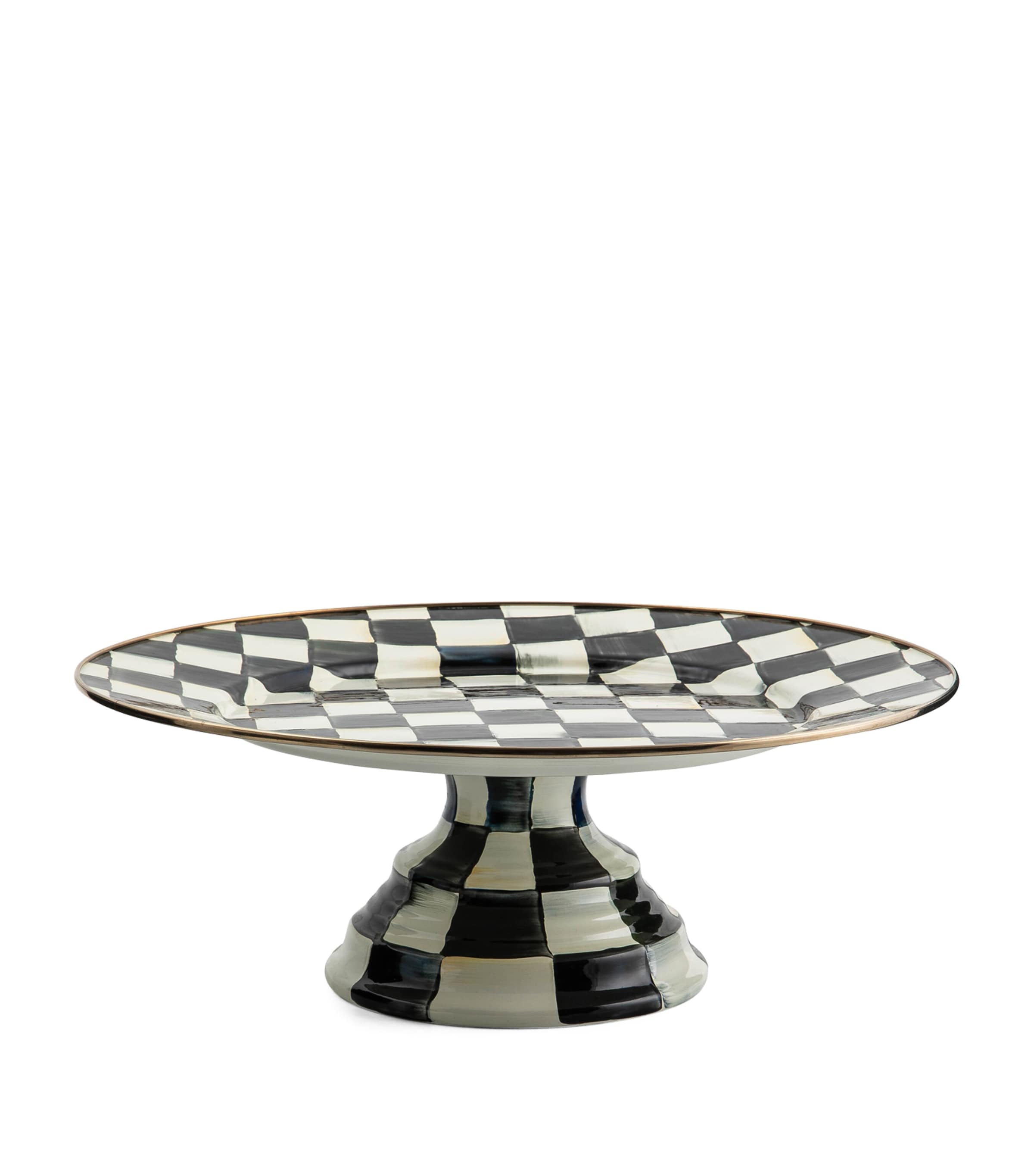 Courtly Check Pedestal Platter (40.5cm)