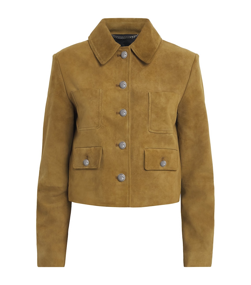 Altuzarra Womens Suede Astley Jacket Breen