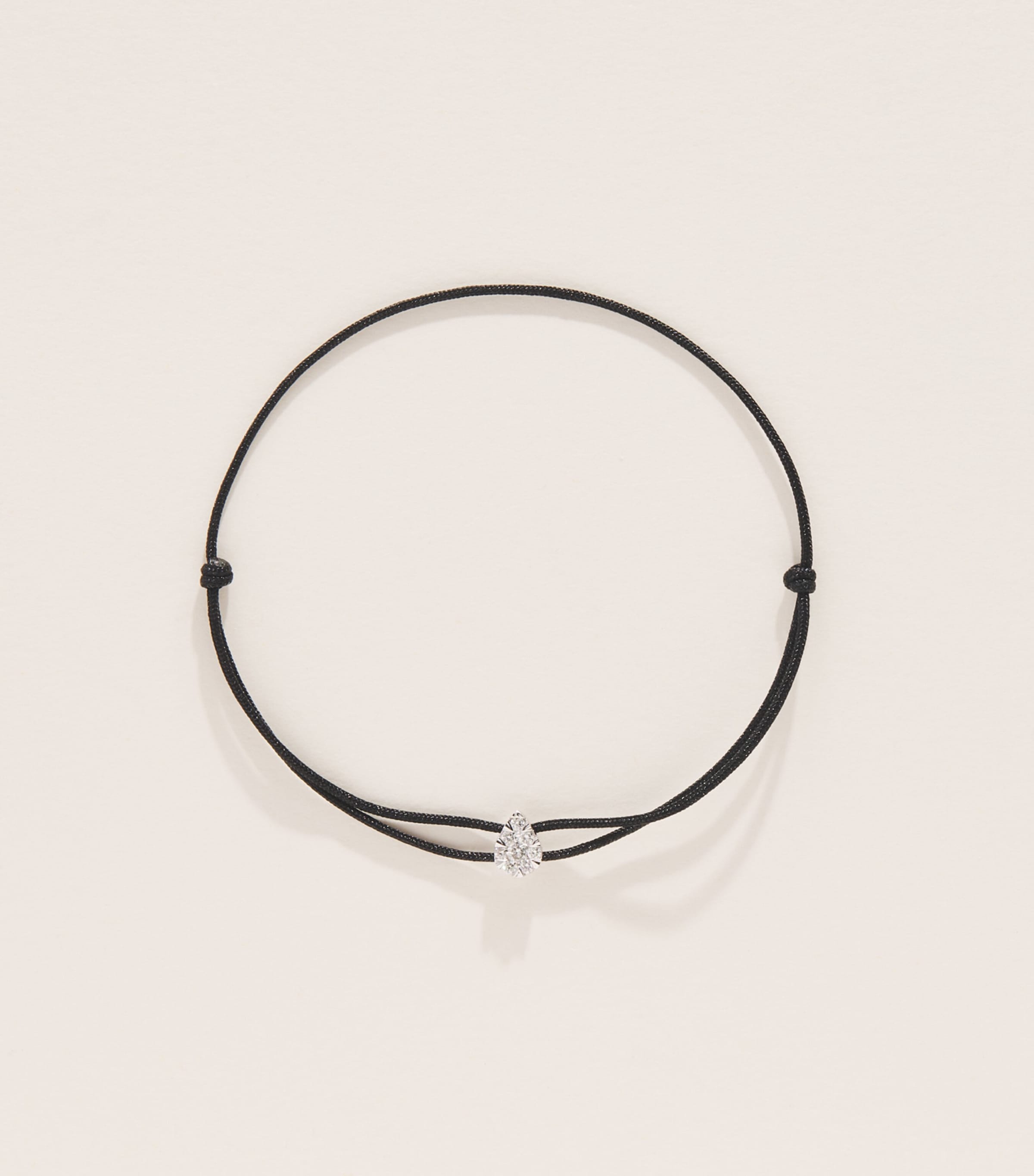 Persée White Gold and Diamond Danaé Cord Bracelet White Gold