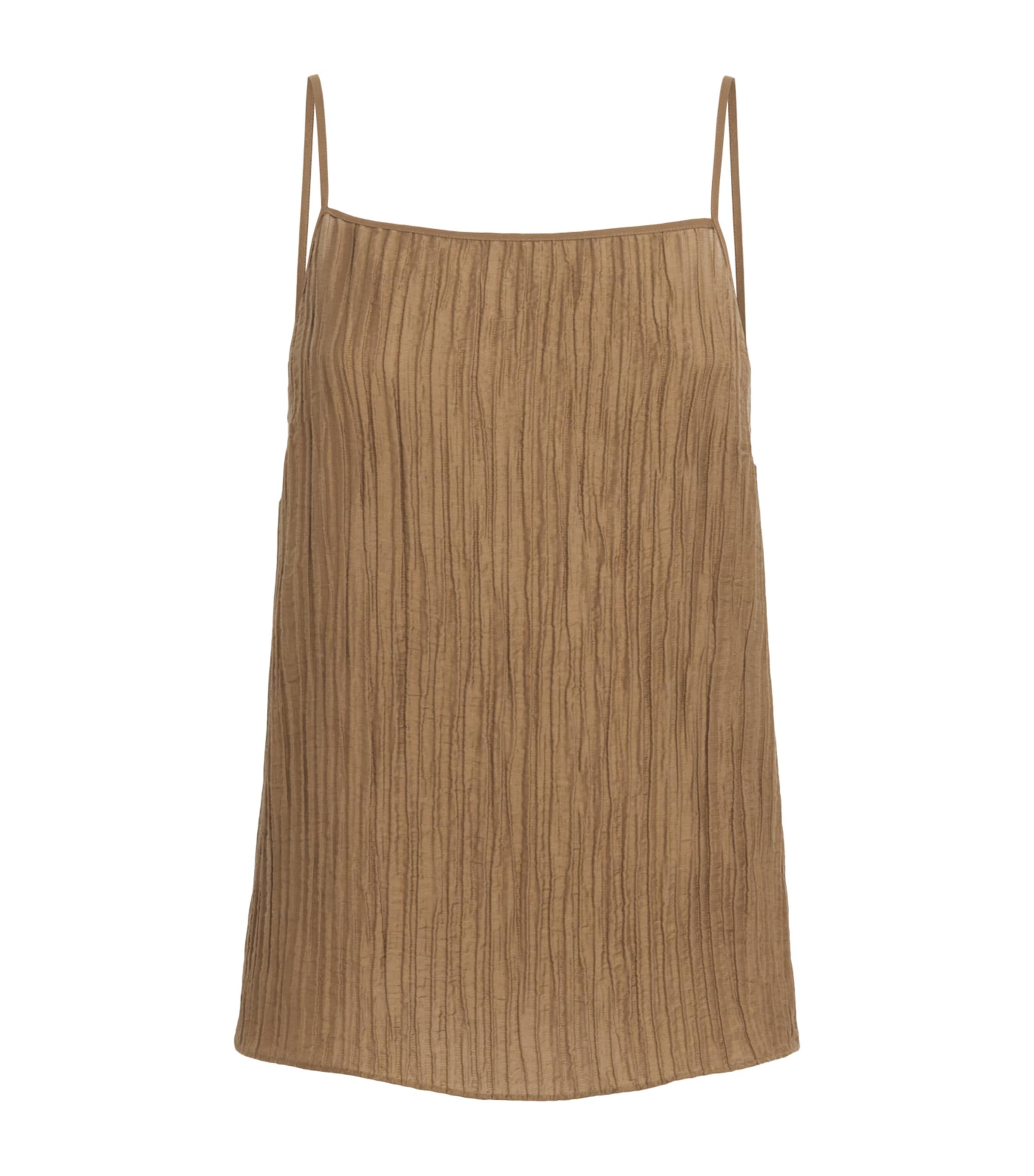 Joseph Womens Crinkled Titana Camisole Taupe