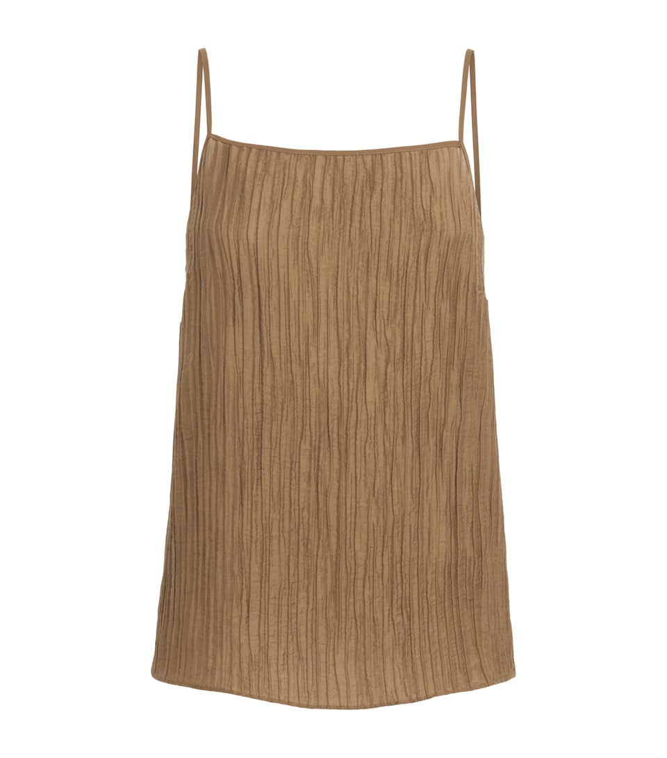 Joseph Womens Crinkled Titana Camisole Taupe