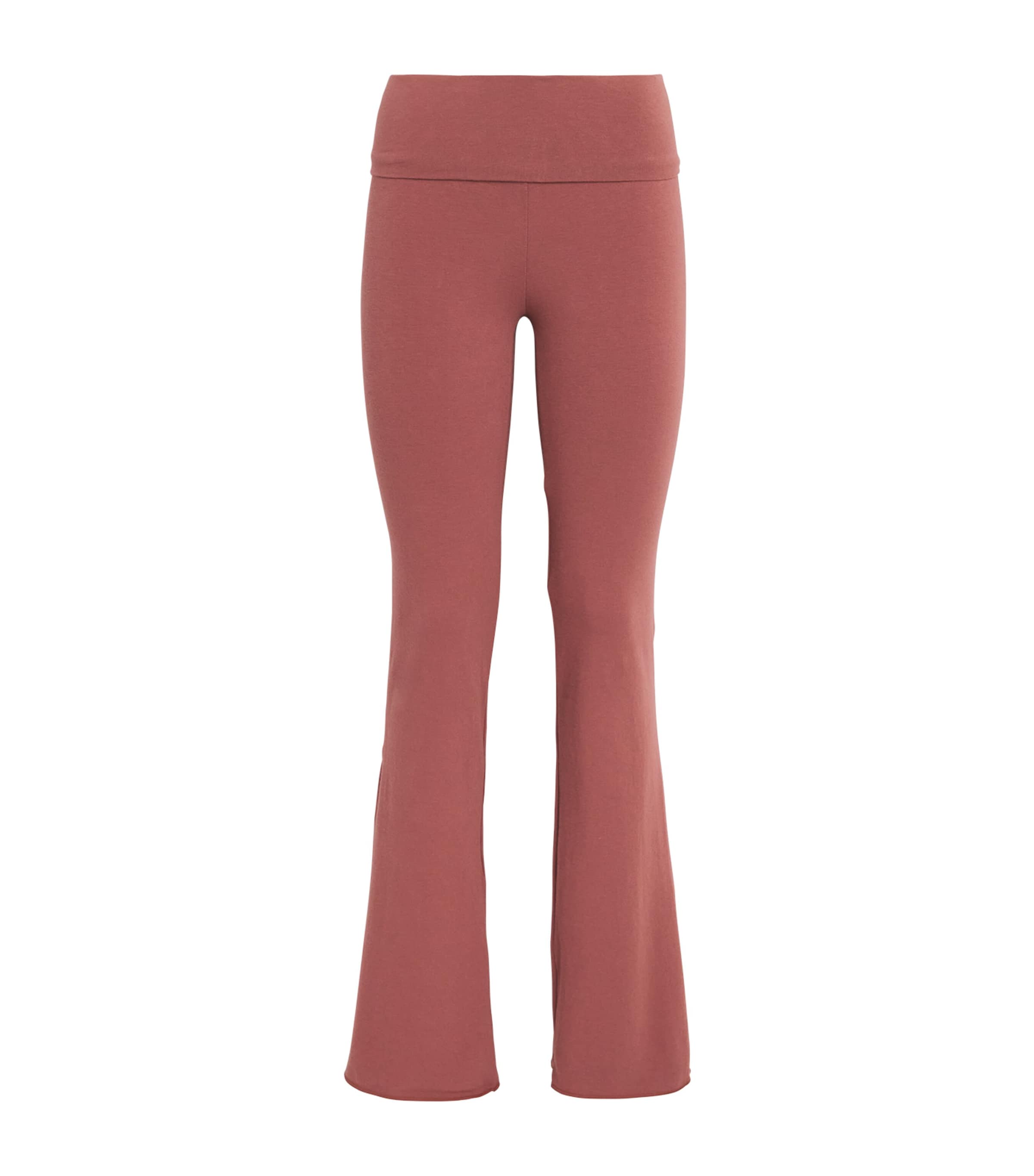 Cotton Jersey Foldover Trousers