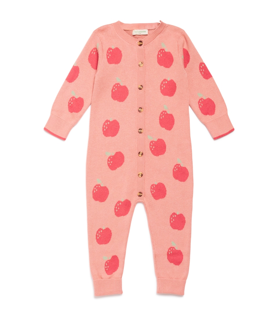 Organic Cotton Apple Knit Playsuit (0-24 Months)