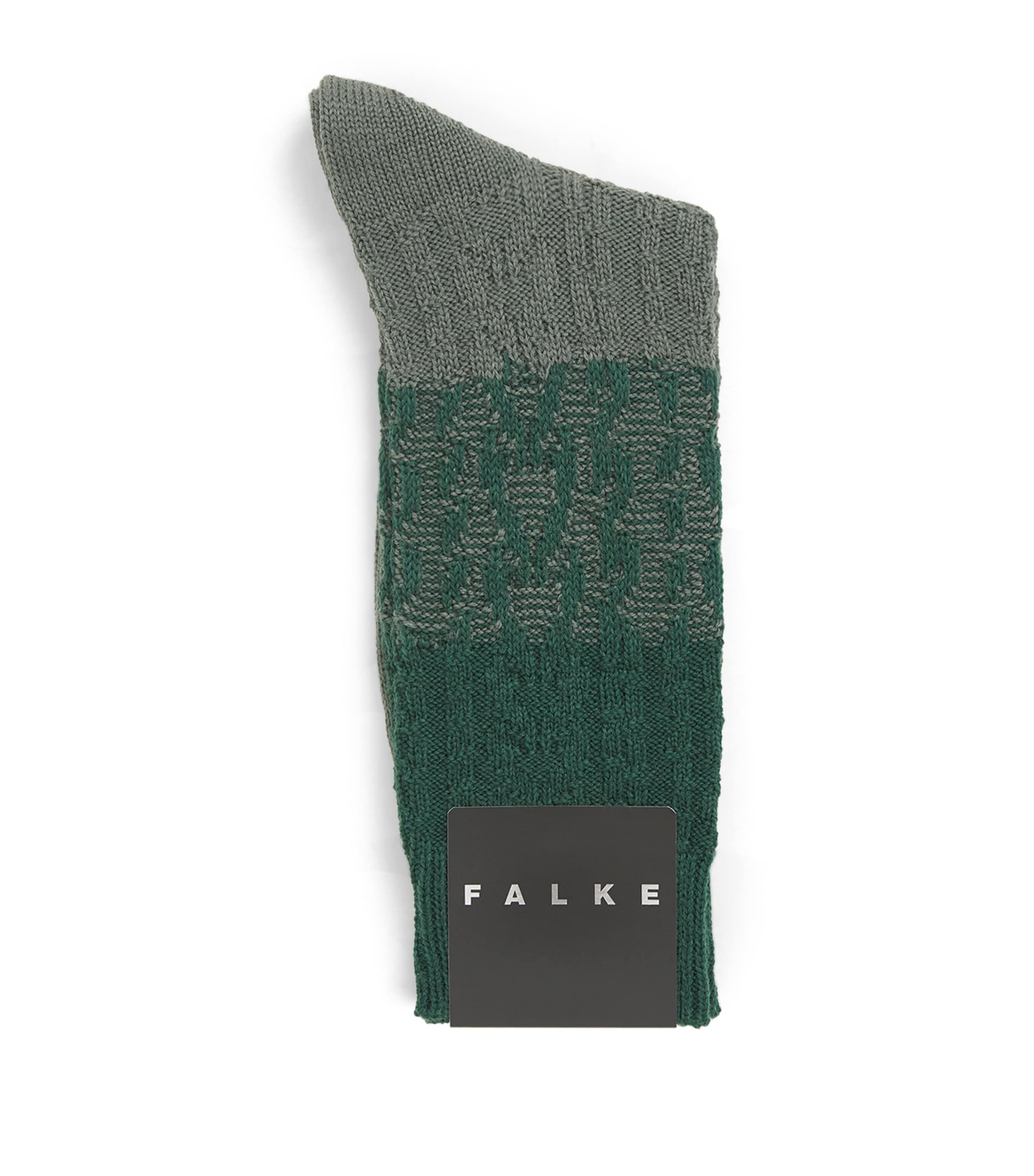 Falke Mens Virgin Wool-Blend Free Climber Socks Hunter Gre