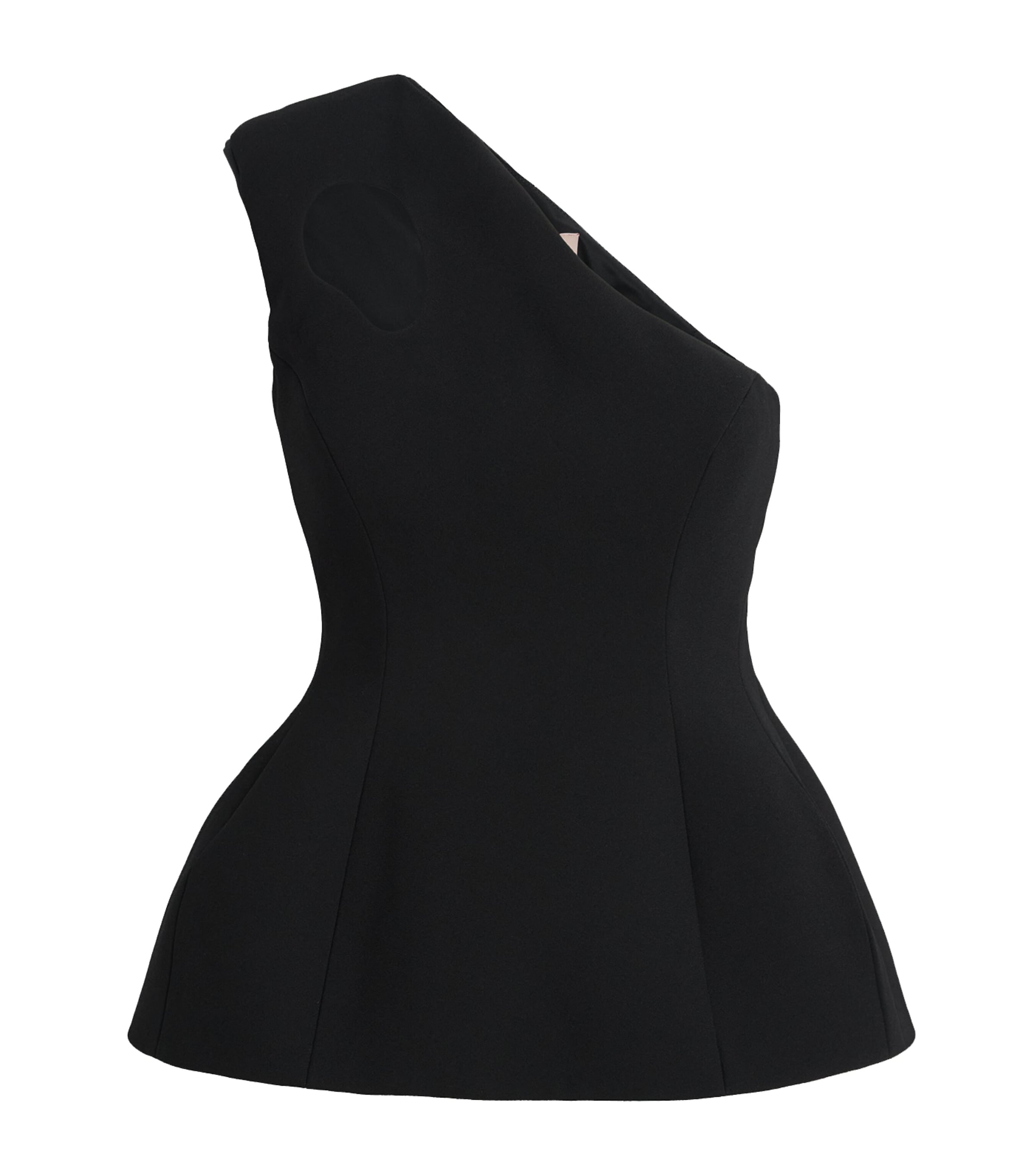 Crepe One-Shoulder Vala Blouse