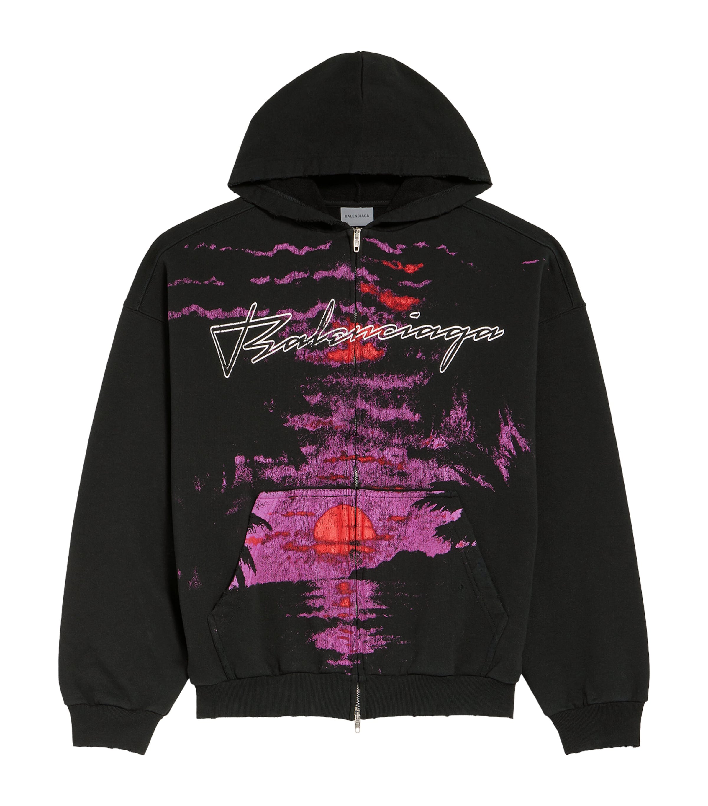 Balenciaga Womens Cotton Dream Print Hoodie