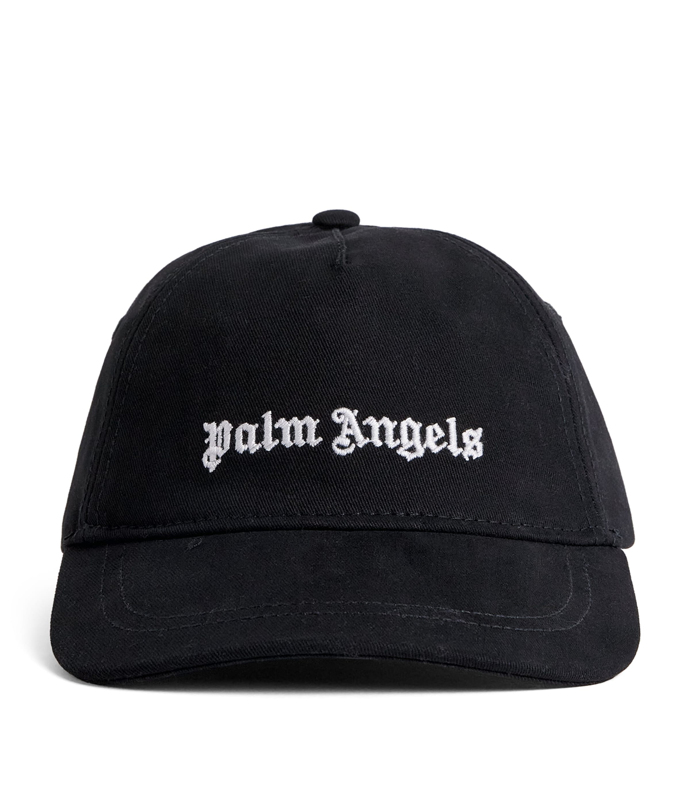 Palm Angels Kids Cotton Logo Cap Nero/black
