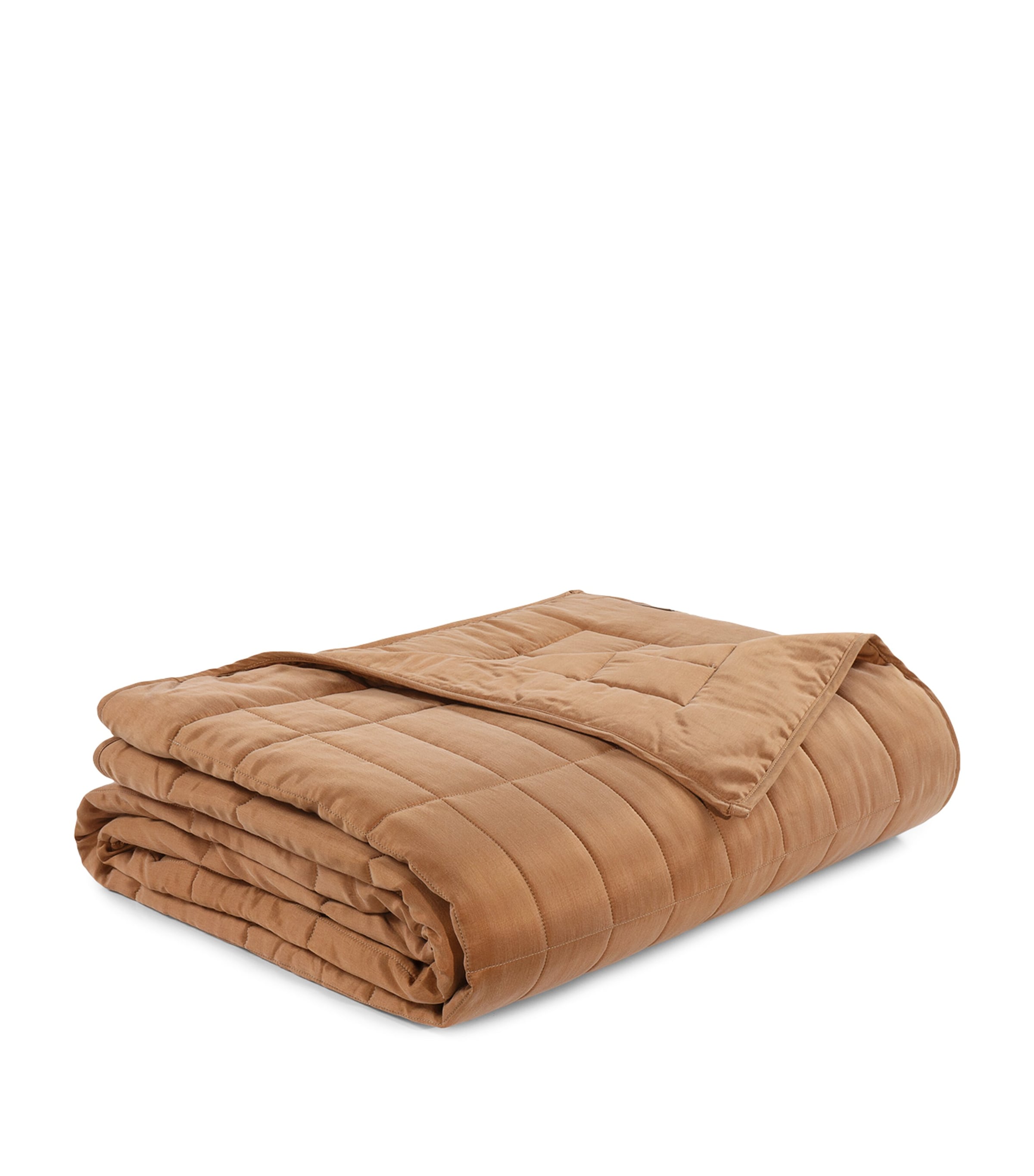 Hamam Alya Quilted Bedspread (260cm x 240cm) Caramel