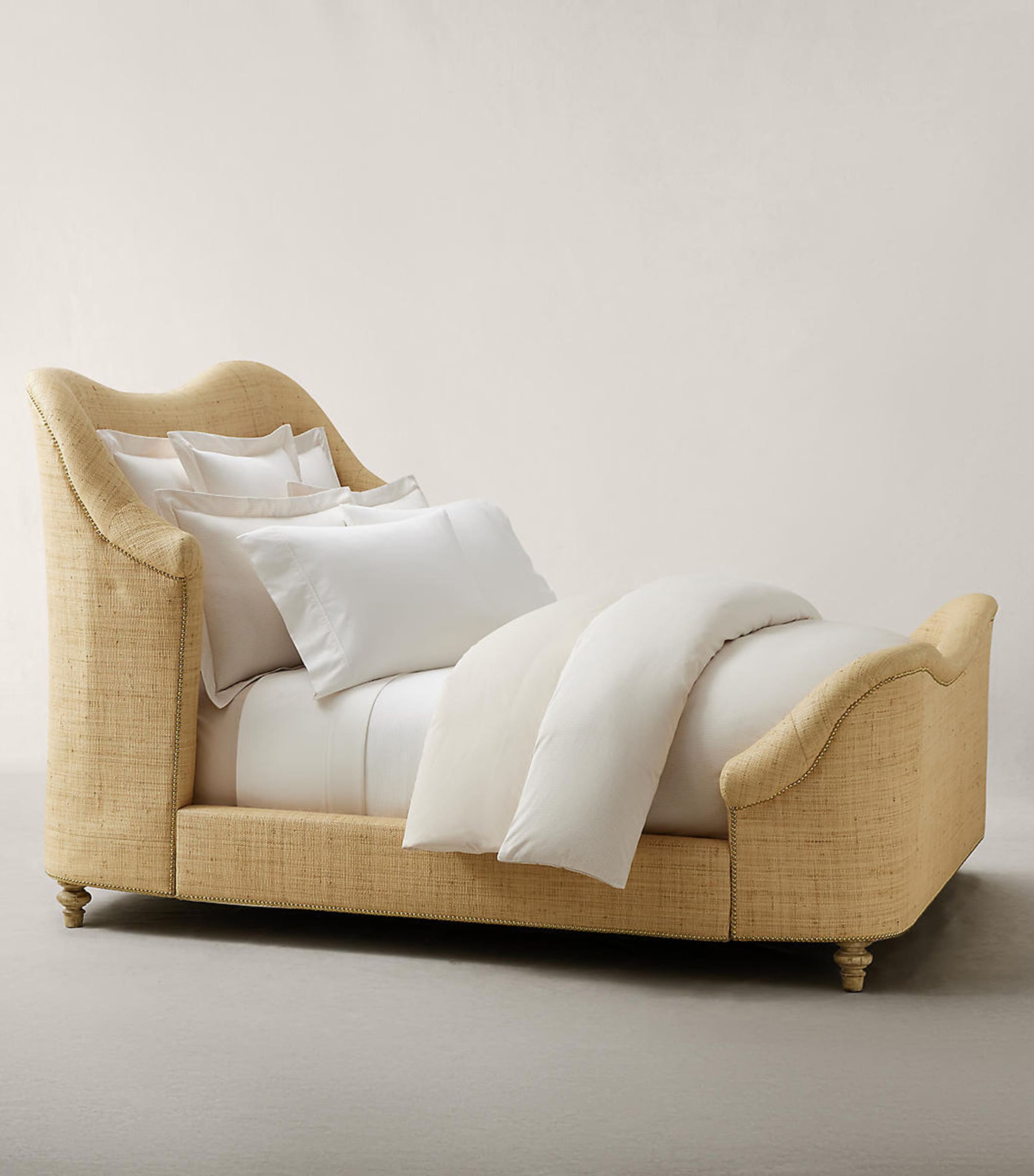 Ralph Lauren Home Oxford Emperor Fitted Sheet (200cm x 200cm) Linen