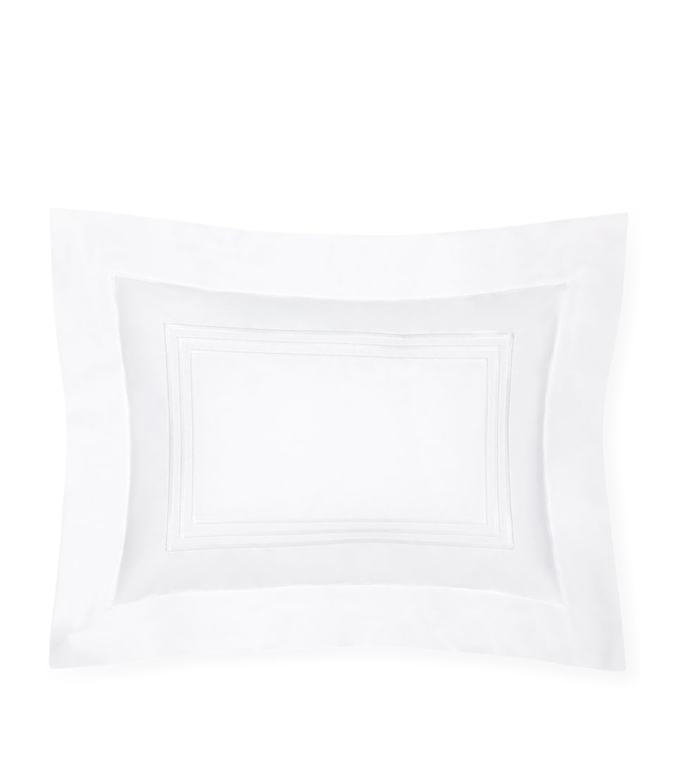 Pratesi Tre Righe Boudoir Pillowcase (30cm x 40cm) White/white
