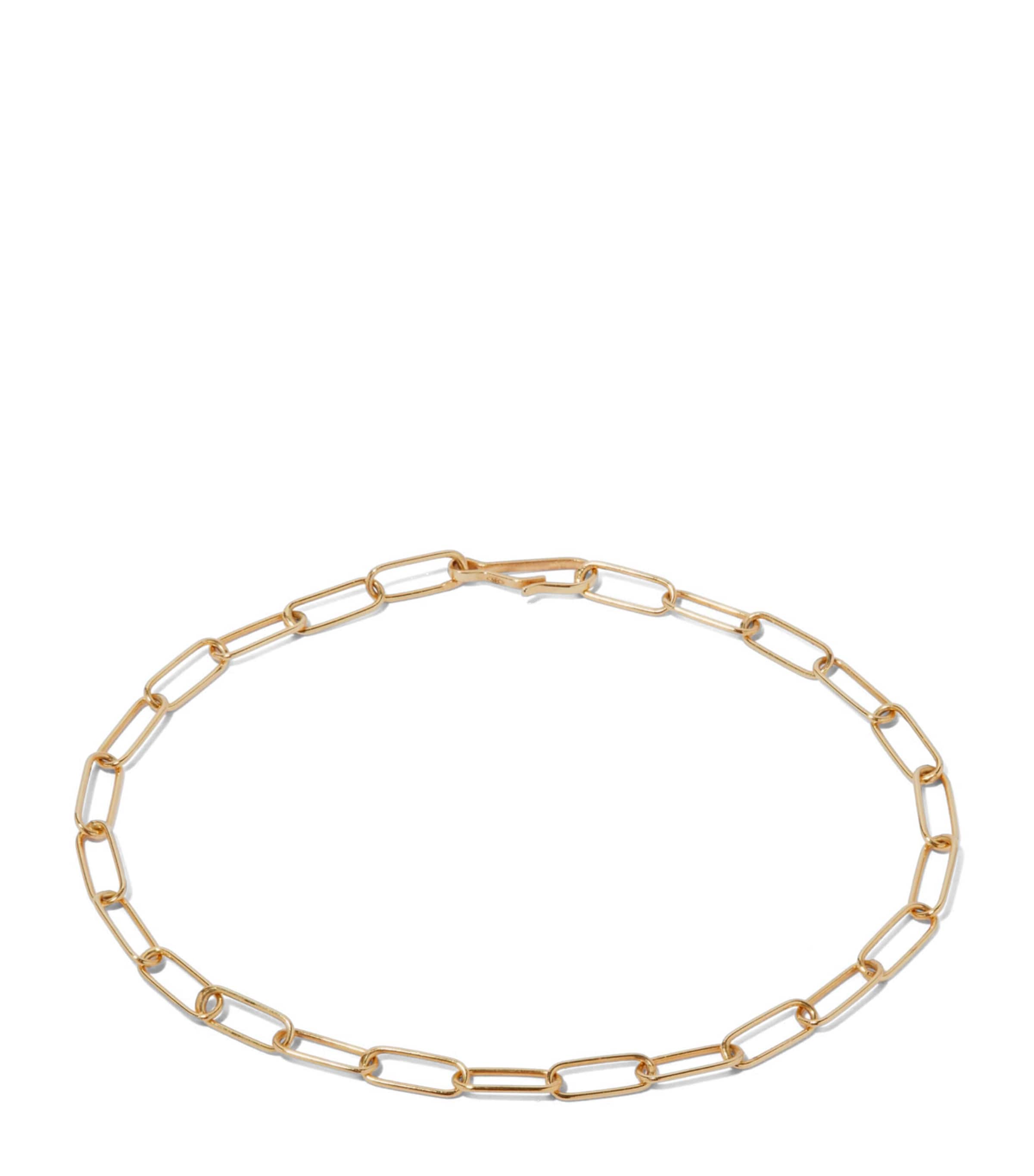 Annoushka Yellow Gold Long Mini Cable Chain Bracelet