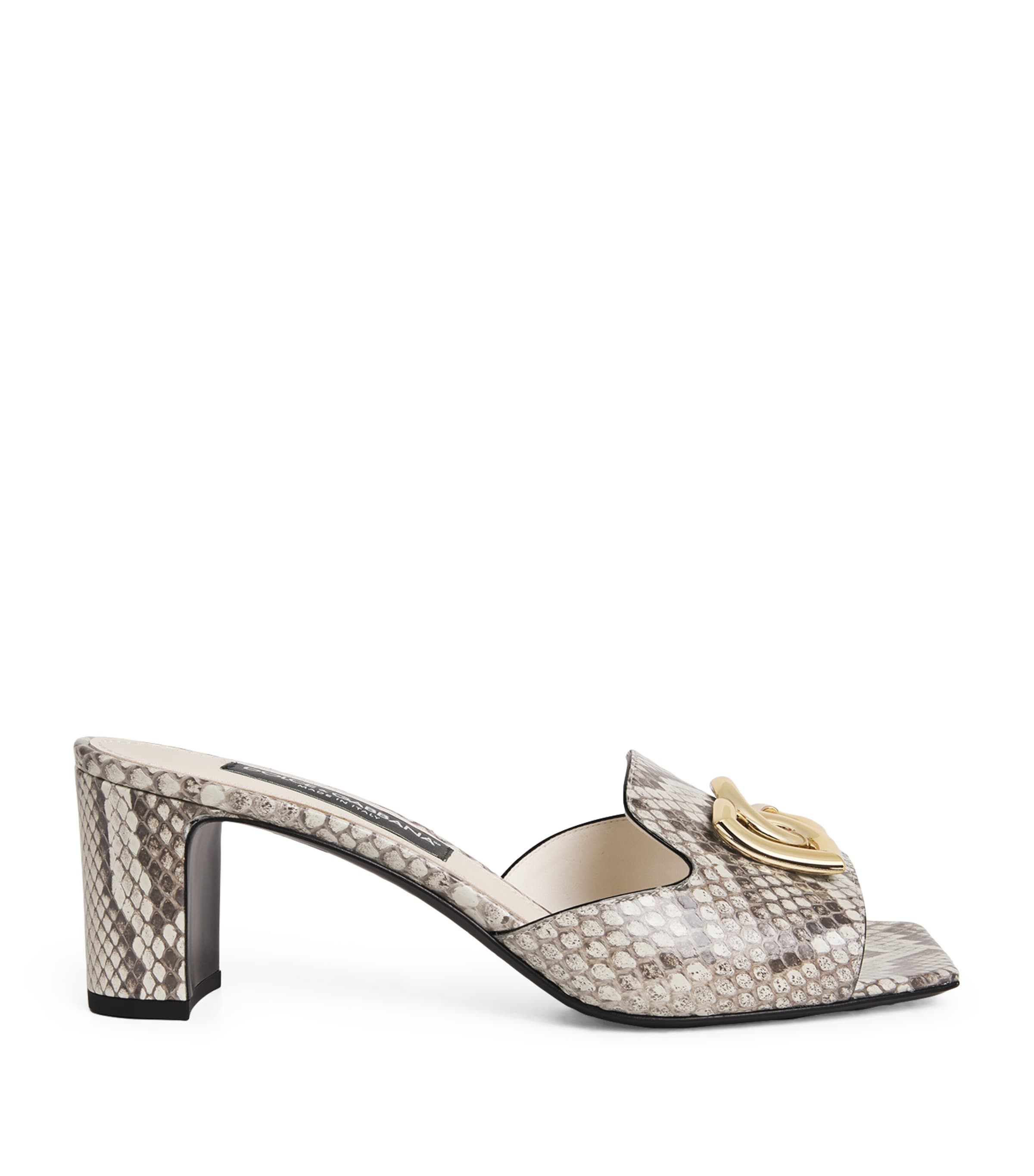 Dolce&Gabbana Snakeskin Abaya Sandals 60 Ice