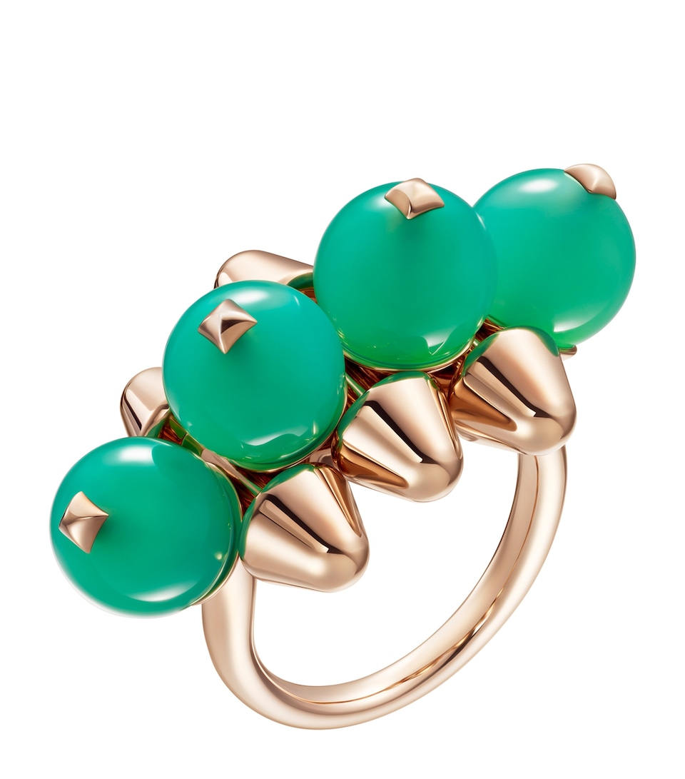 Rose Gold and Chrysoprase Clash de Cartier XL Model Ring
