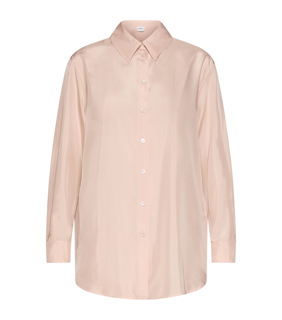 Marella Womens Silk Shirt Powder