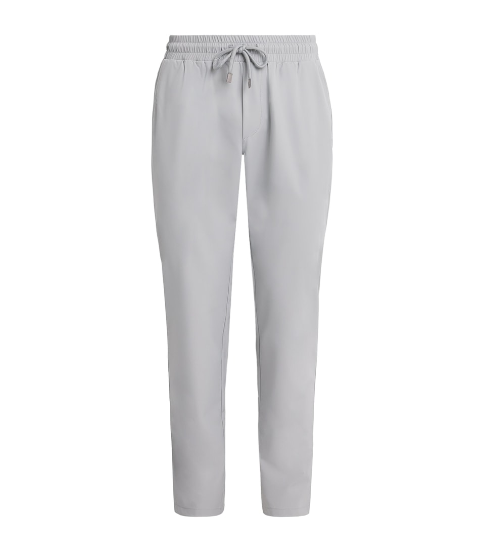 Corneliani Mens Technical Fabric Drawstring Sweatpants Gry Melange Stl