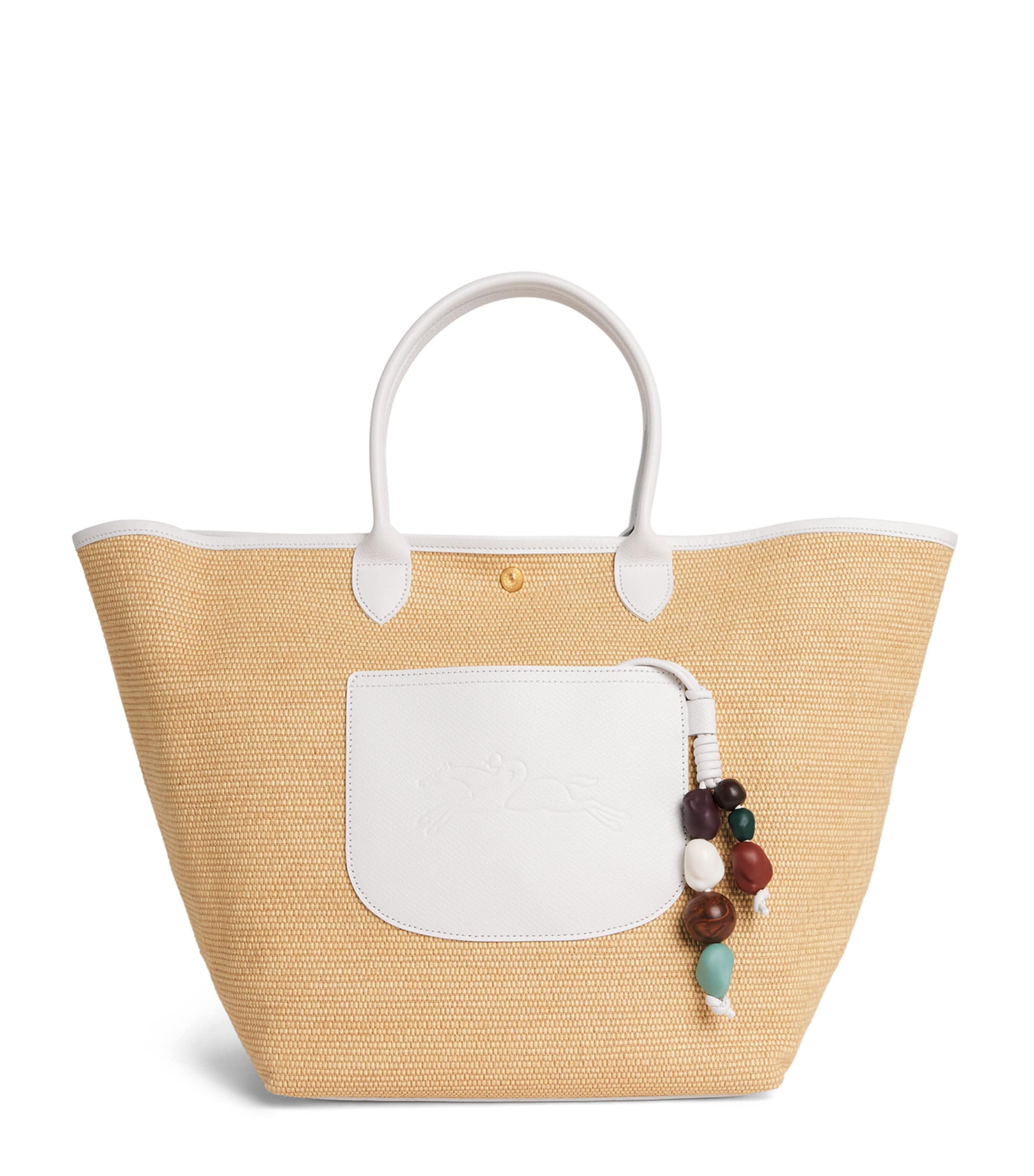 Medium Woven Le Pliage Collection Basket Bag