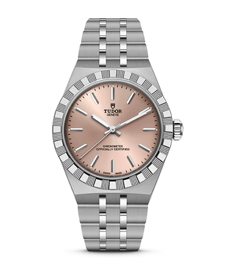 TUDOR Royal Stainless Steel Watch 30mm Salmon