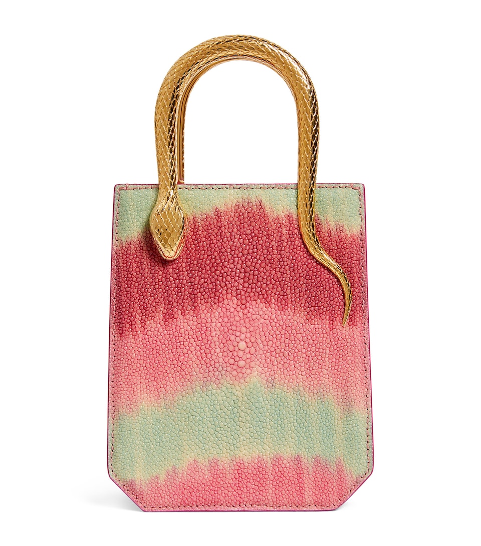 Galuchat Leather Serpentine Cross-Body Bag