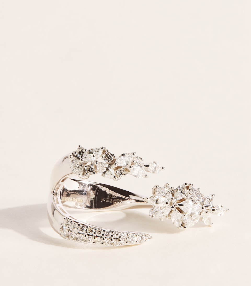 Yeprem White Gold and Diamond Y-Not Stackable Ring White Gold