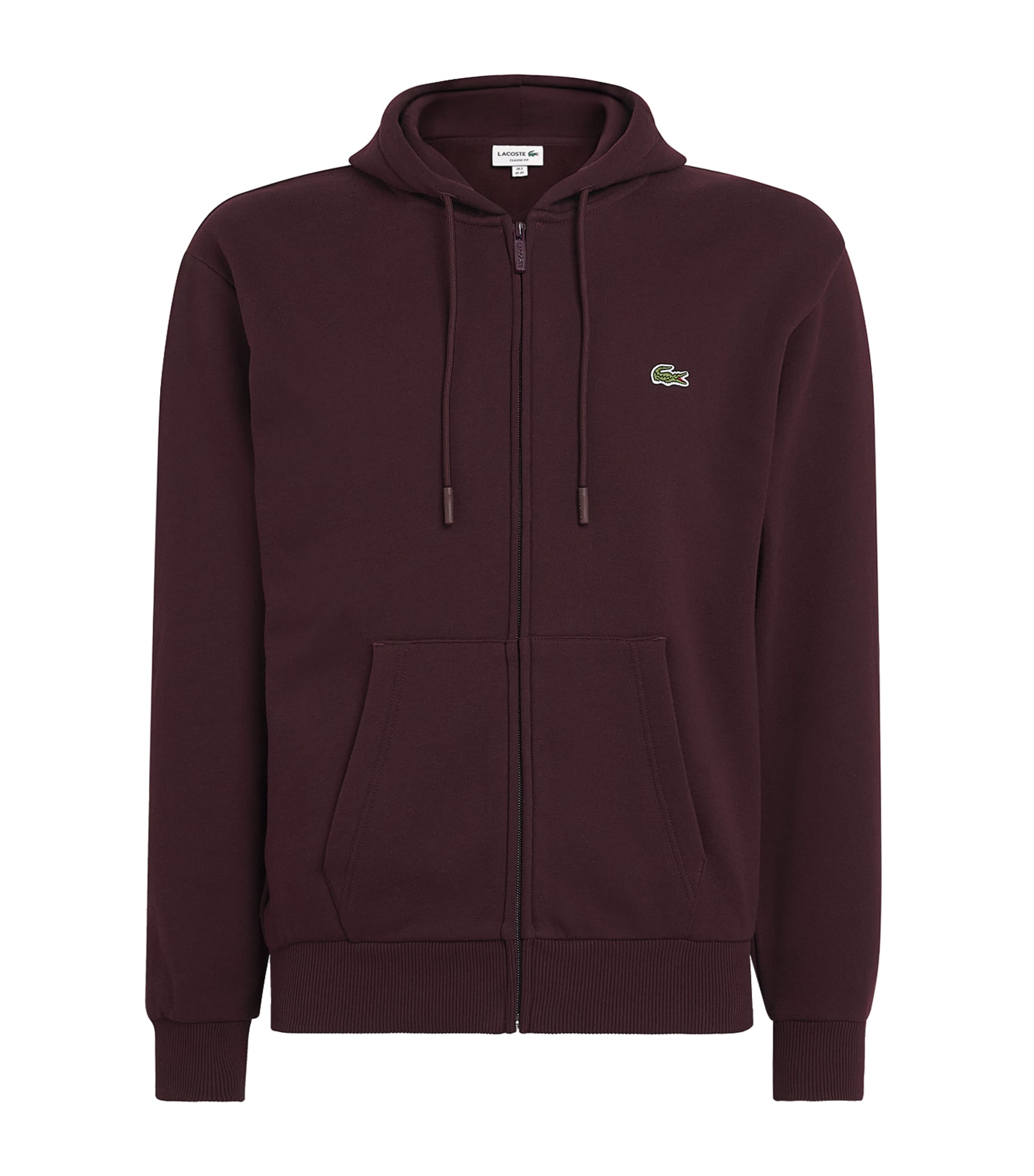 Lacoste Mens Fleece Zip-Up Hoodie Oxalis