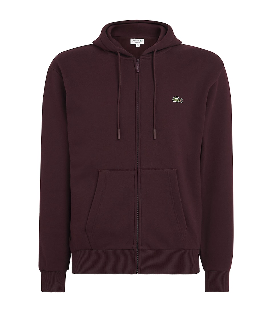Lacoste Mens Fleece Zip-Up Hoodie Oxalis