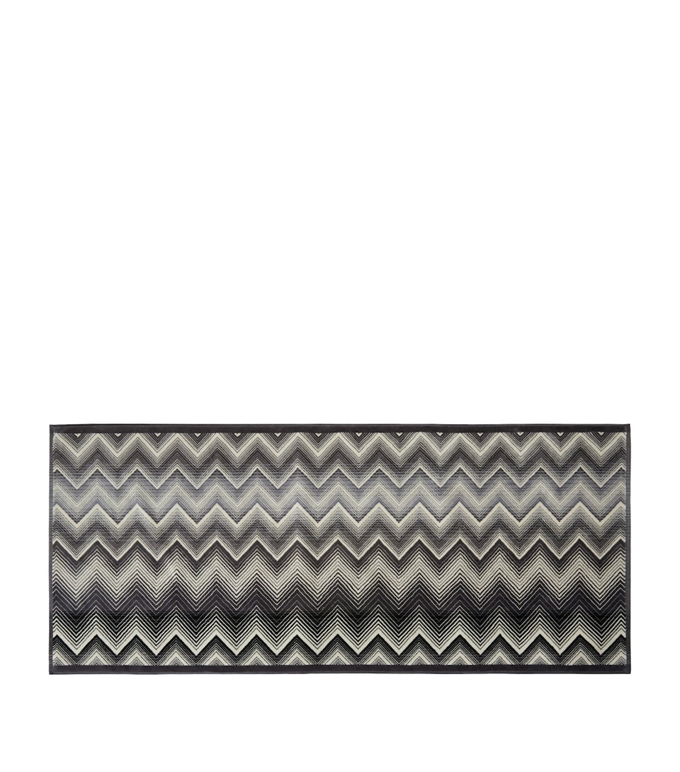 Missoni Home Marea Bath Mat (70cm x 160cm) Black/white