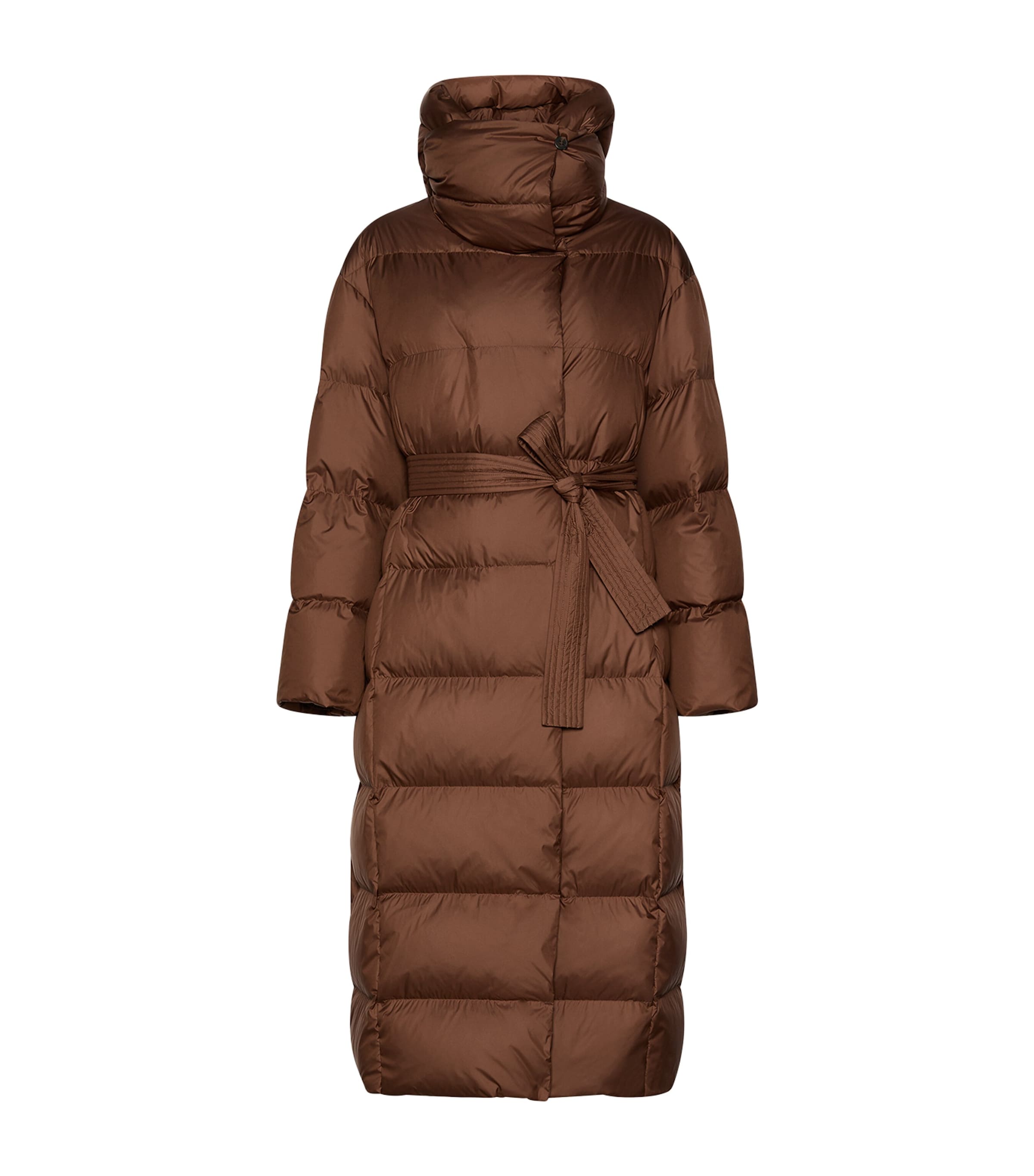 Marella Womens Down Quilted Coat Caramel