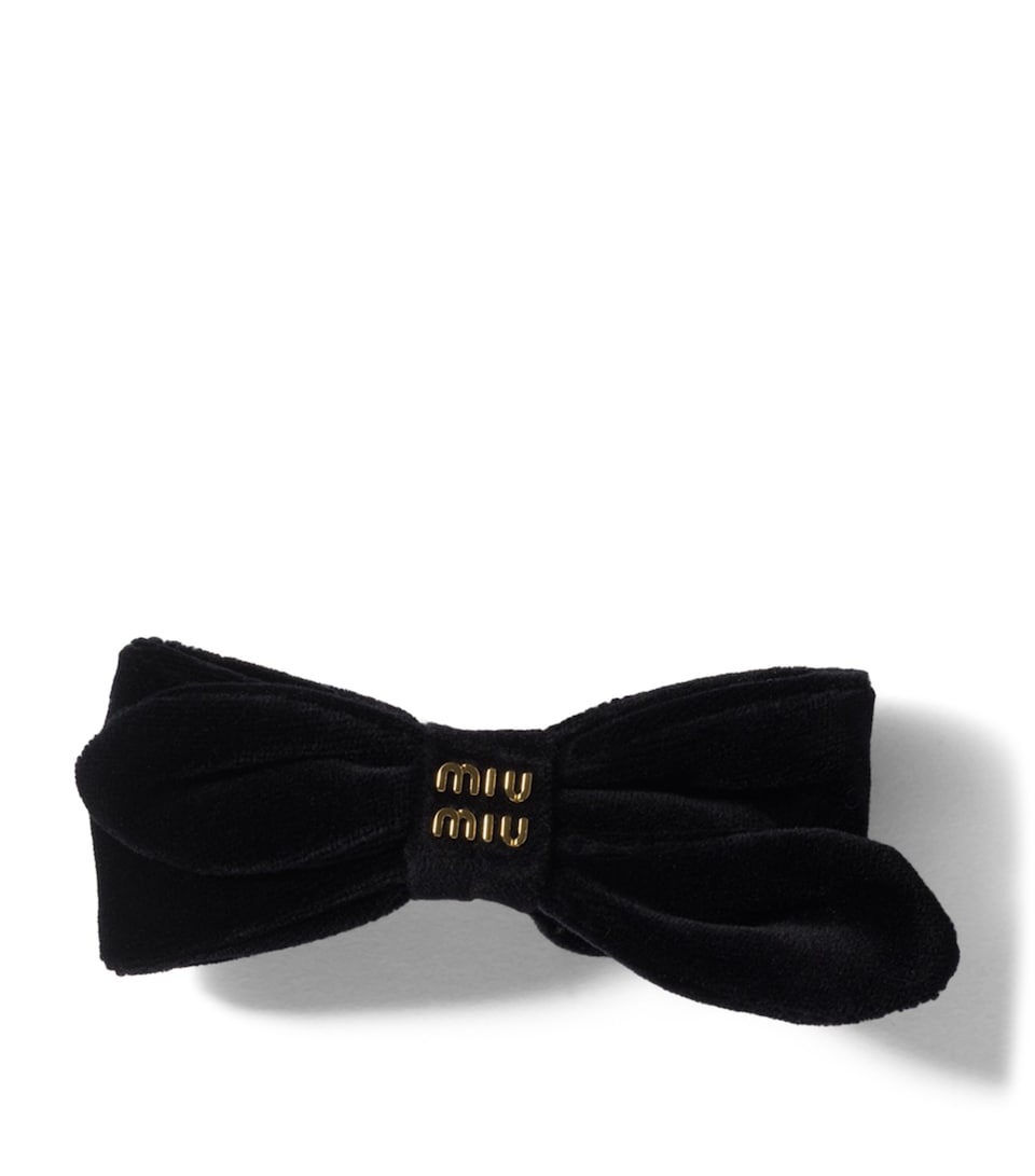 Velvet Bow Hair Clip
