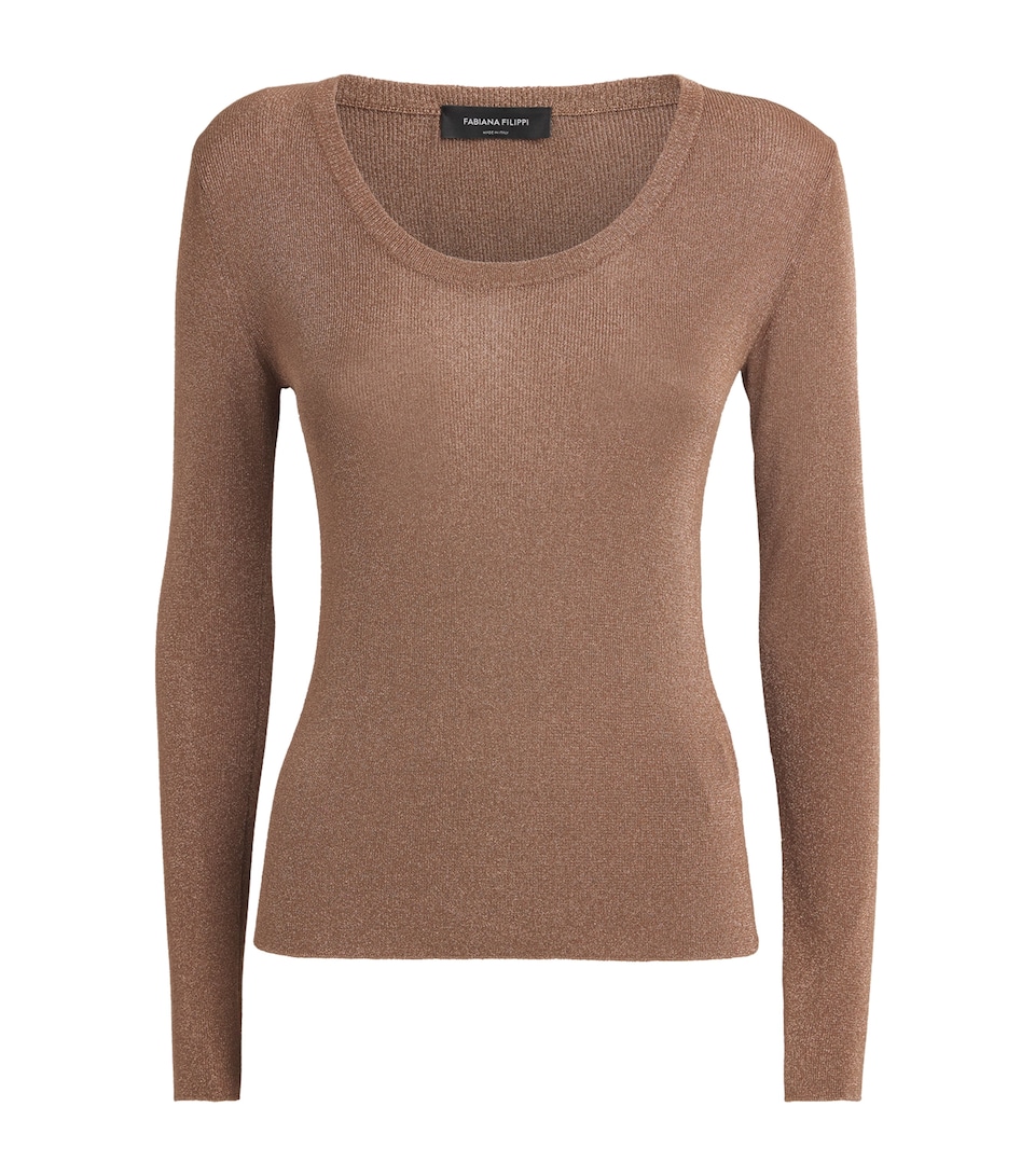 Metallic Slim Fit Sweater