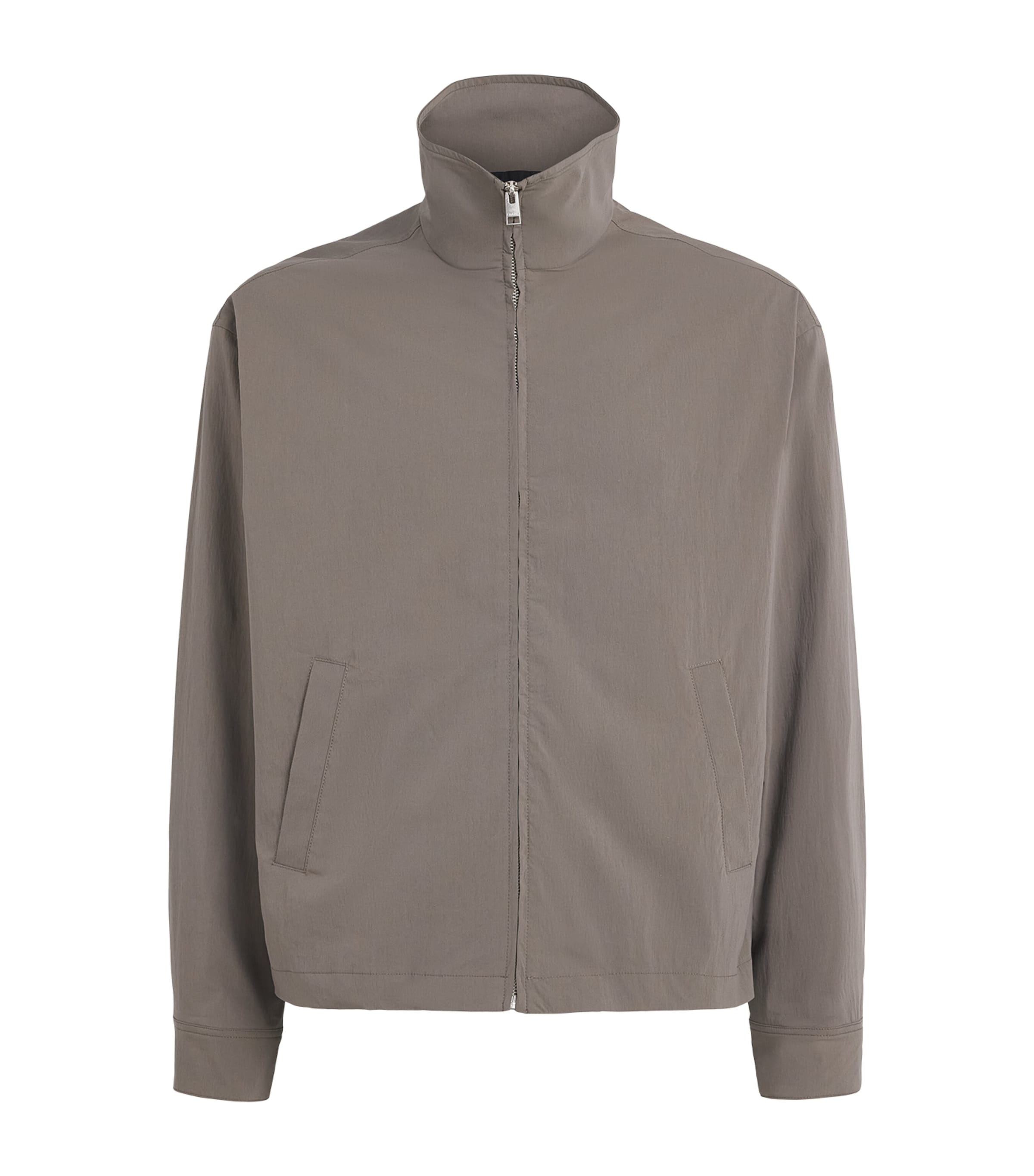 FRAME Mens Cotton-Blend Jacket Grey
