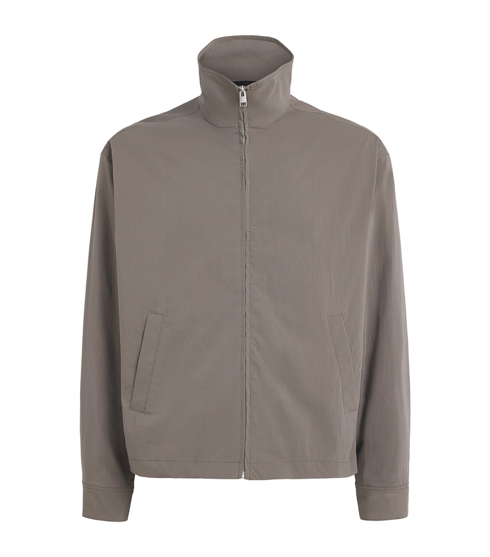 FRAME Mens Cotton-Blend Jacket Grey