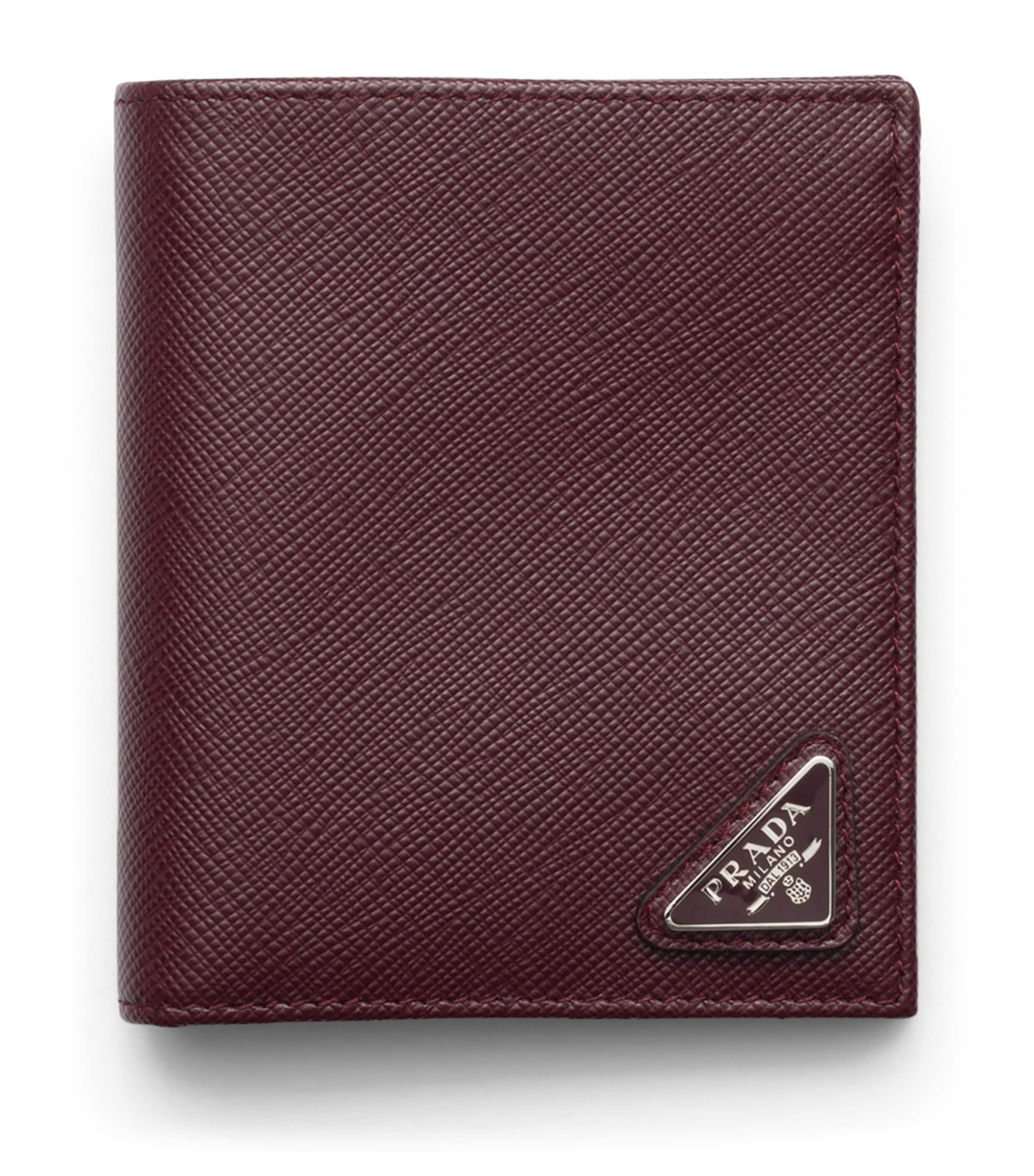 Saffiano Leather Logo Wallet