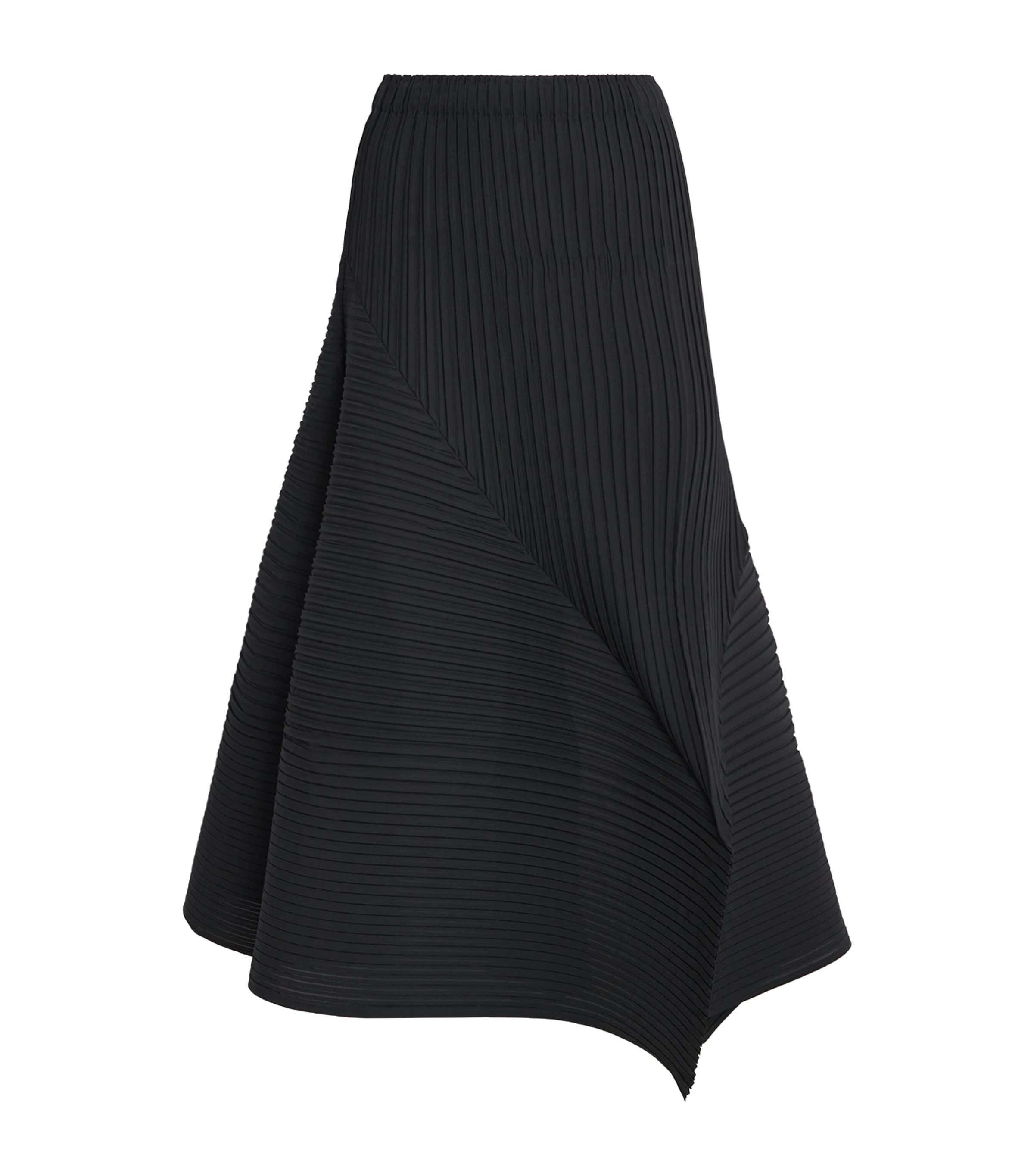 Fold Pleats Maxi Skirt