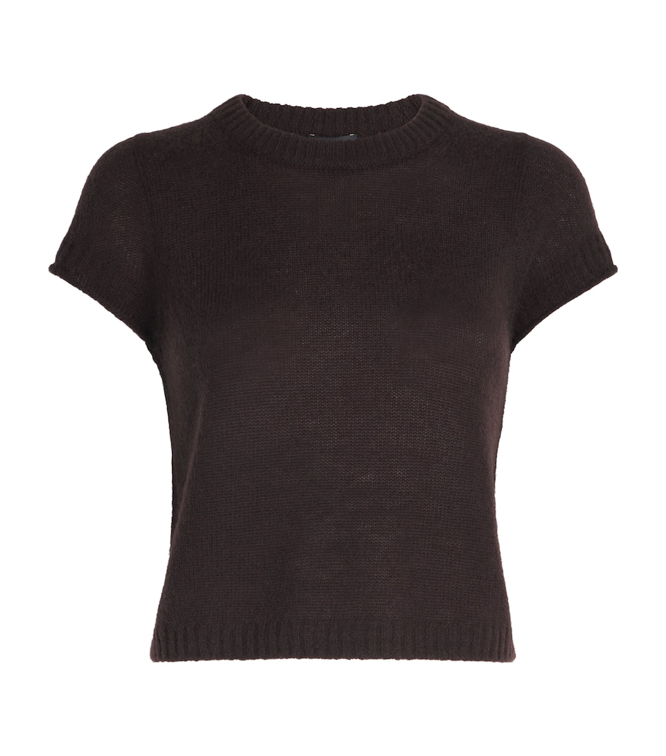 Wool-Cashmere-Silk Knitted T-Shirt